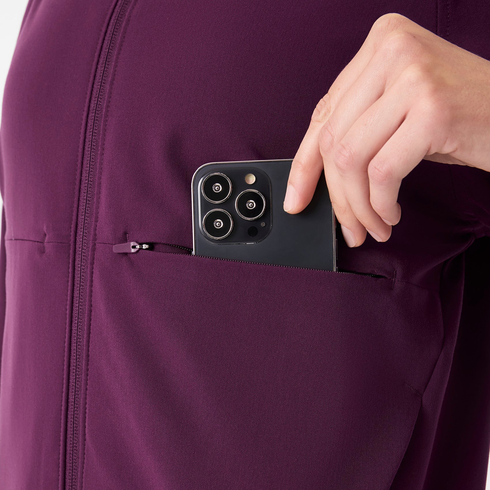 Sydney Scrub Jacket - Deep Purple