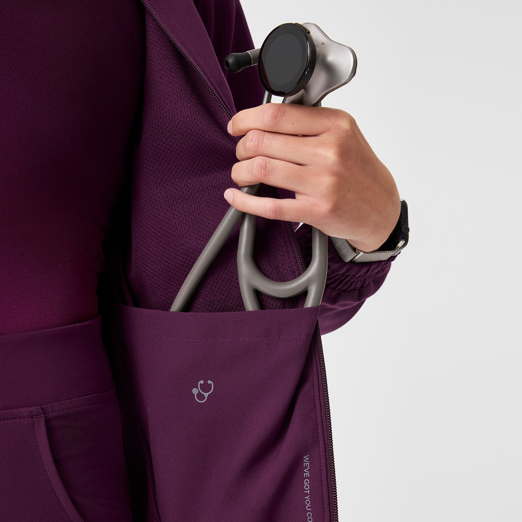 Sydney Scrub Jacket - Deep Purple