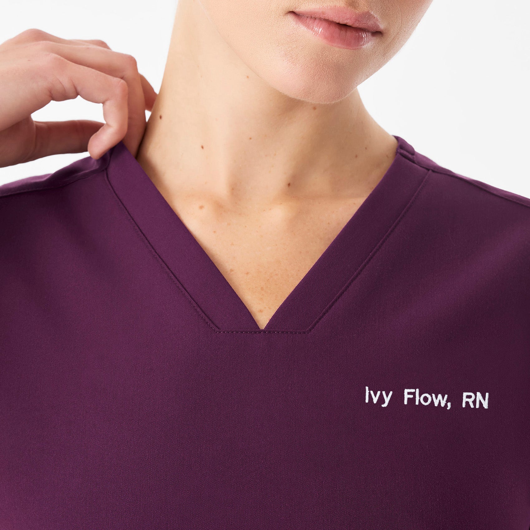 Casma Scrub Top™ - Deep Purple