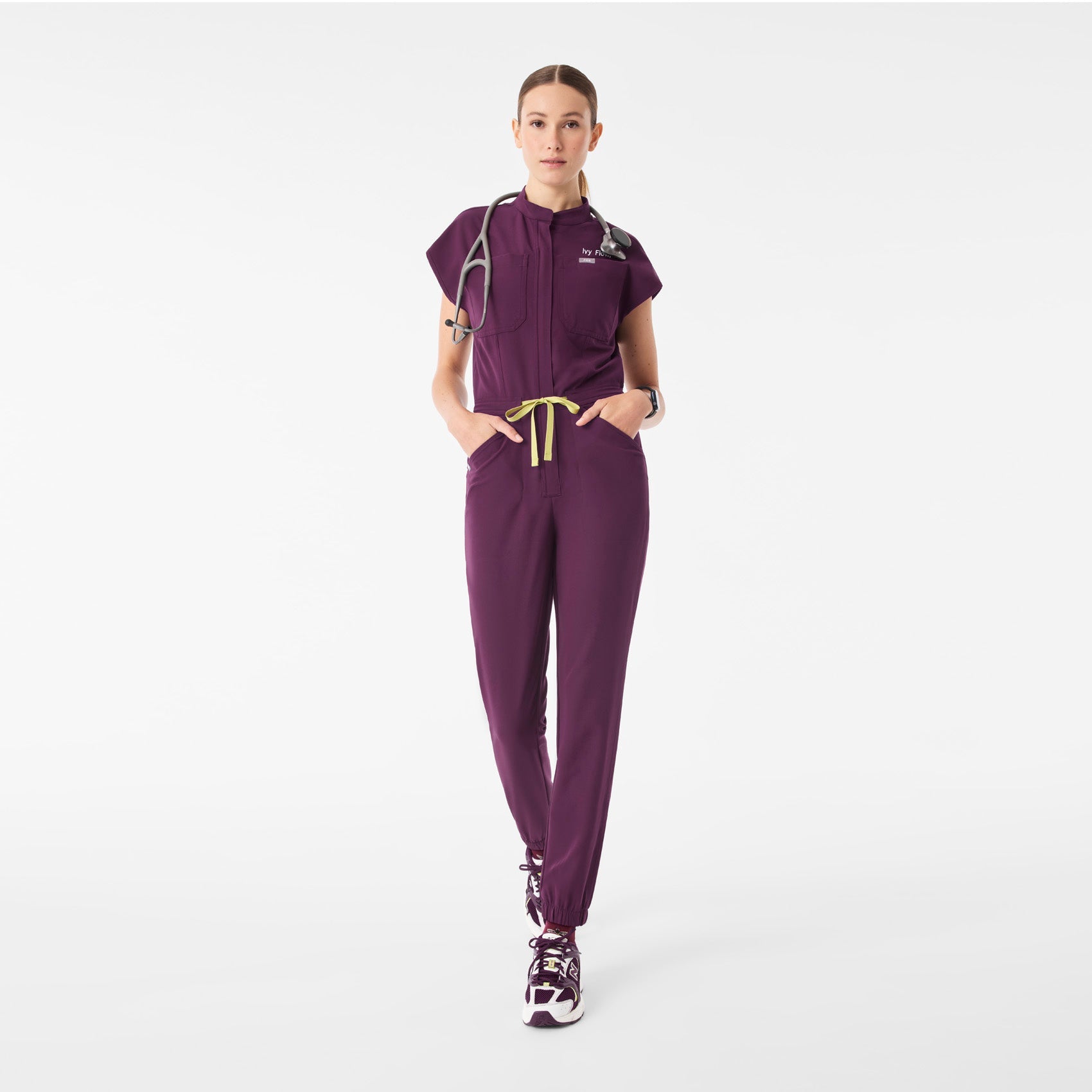 Rafaela Jogger ScrubJumpsuit™ - Deep Purple