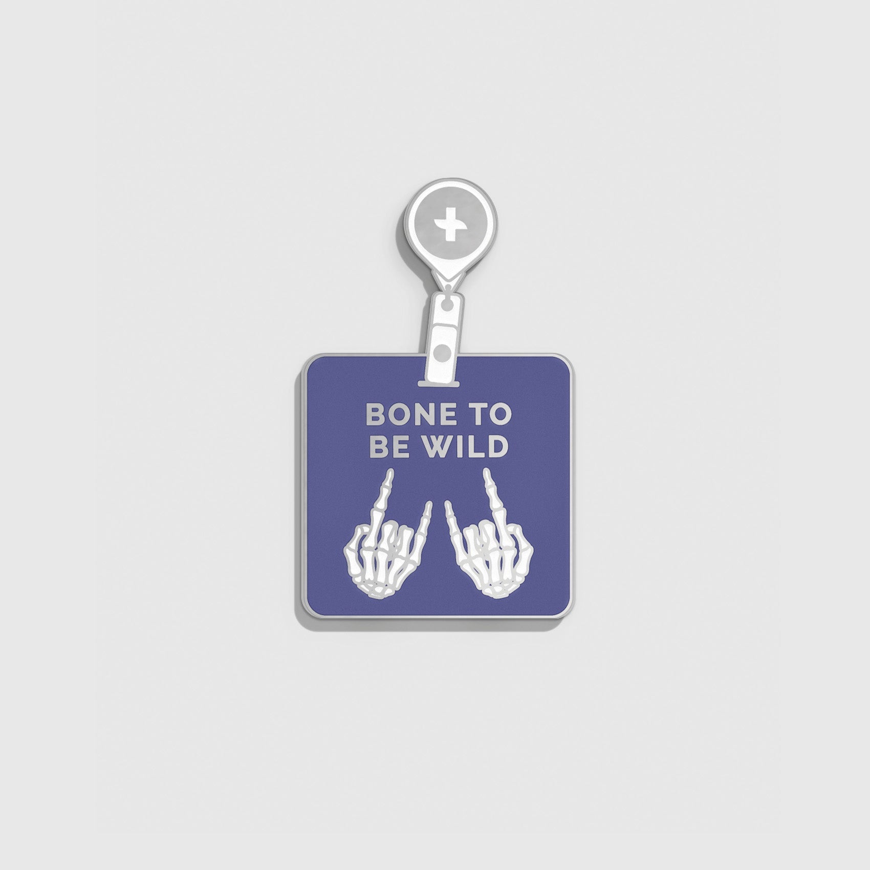 FIGS | V Coterie Bone To Be Wild Enamel Pin - Amethyst