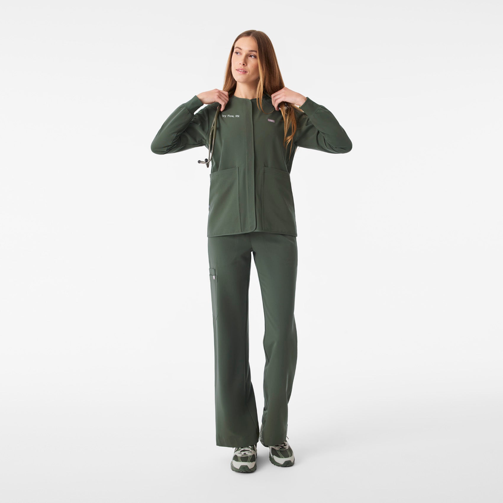 Claire Scrub Jacket - Moss