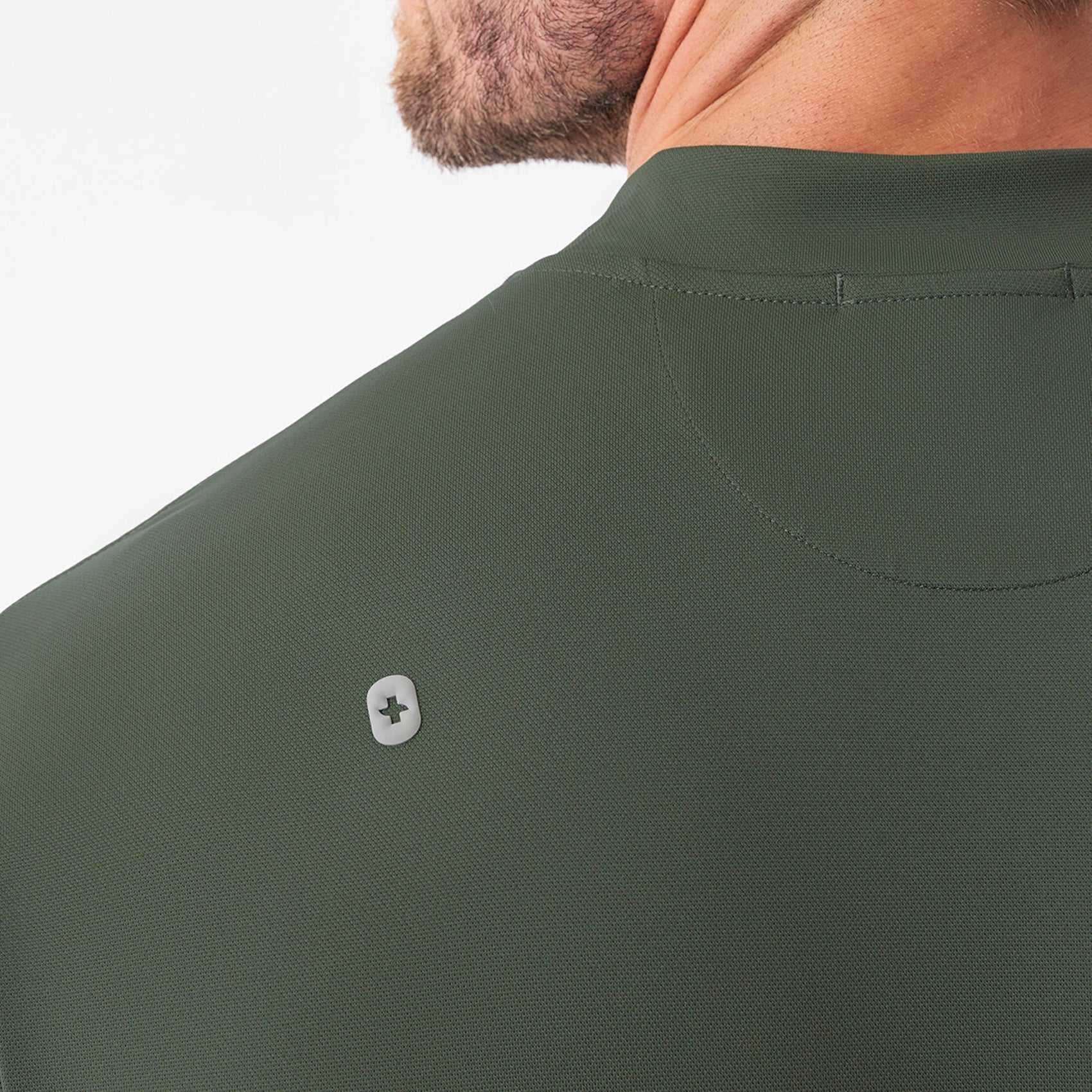Dawes ¼ Zip Scrub Top  - Moss