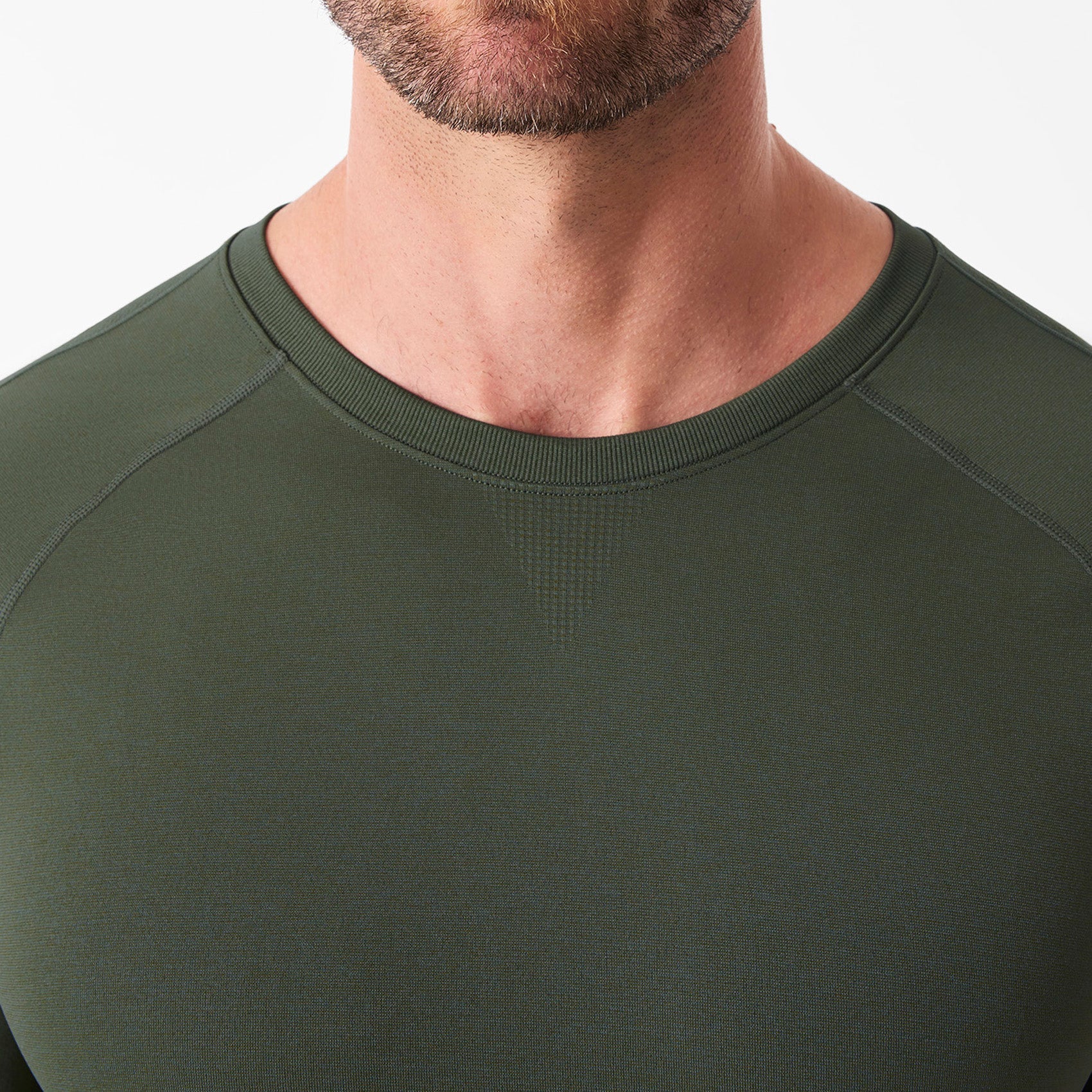 Makato Solid Long-Sleeve Underscrub  - Moss