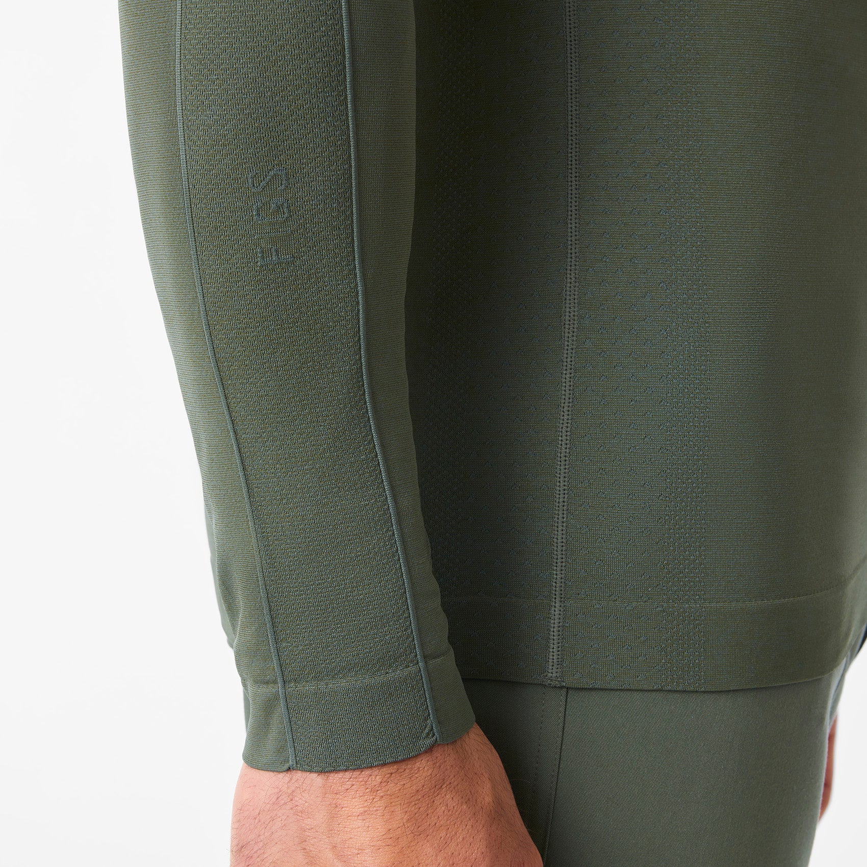 Makato Solid Long-Sleeve Underscrub  - Moss