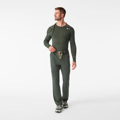 Makato Solid Long-Sleeve Underscrub  - Moss