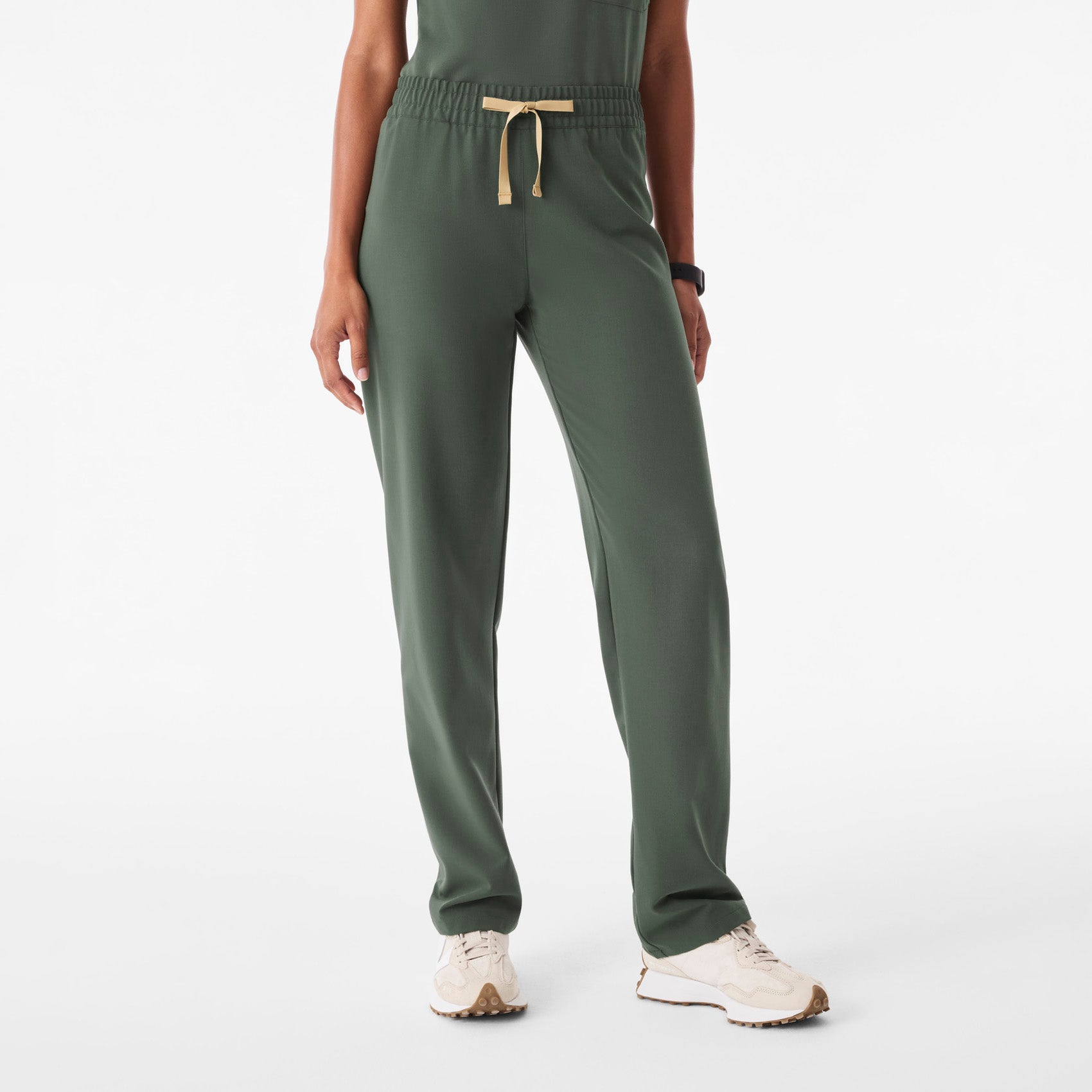 Livingston Ruched Straight-Leg Scrub Pant™  - Moss