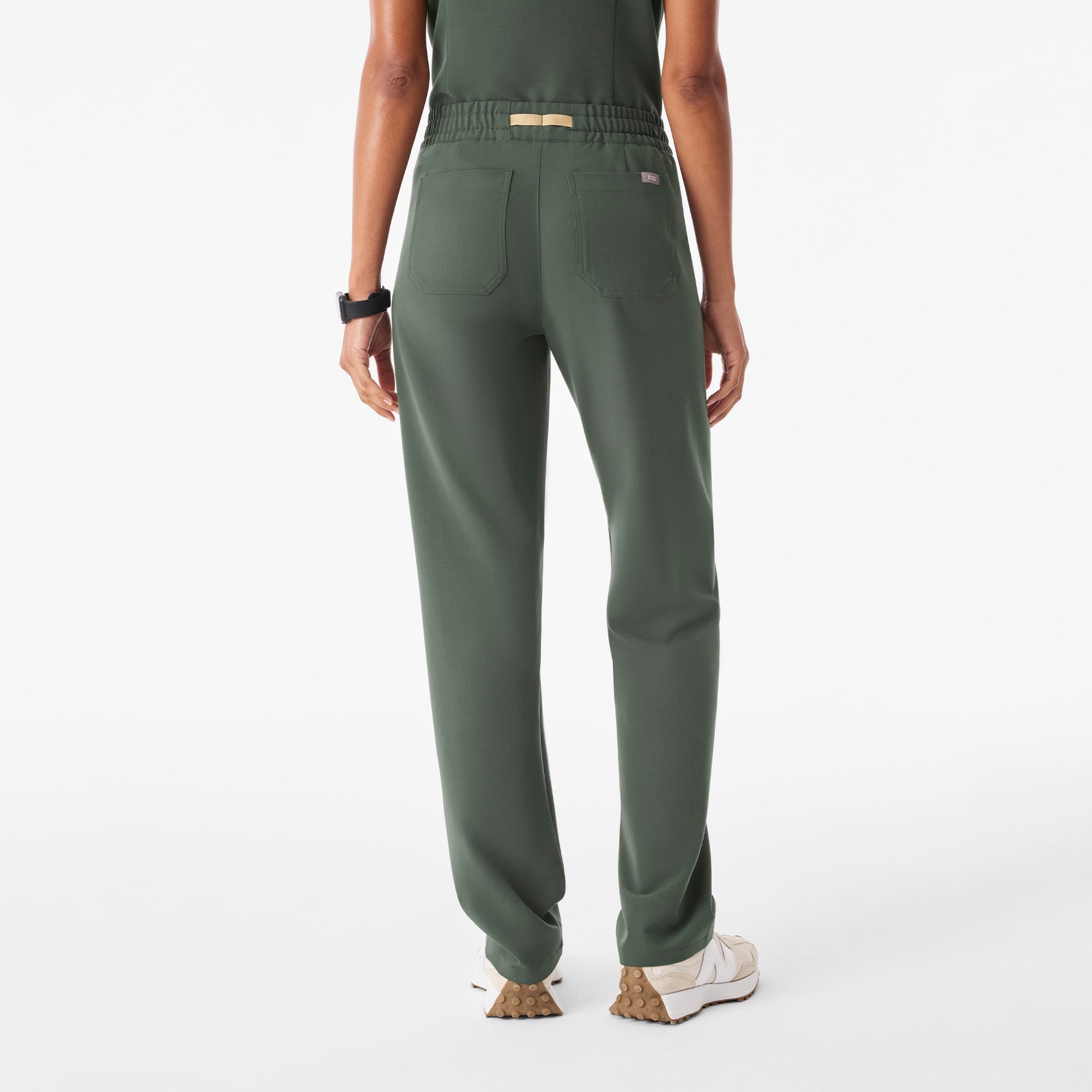 Livingston Ruched Straight-Leg Scrub Pant™  - Moss