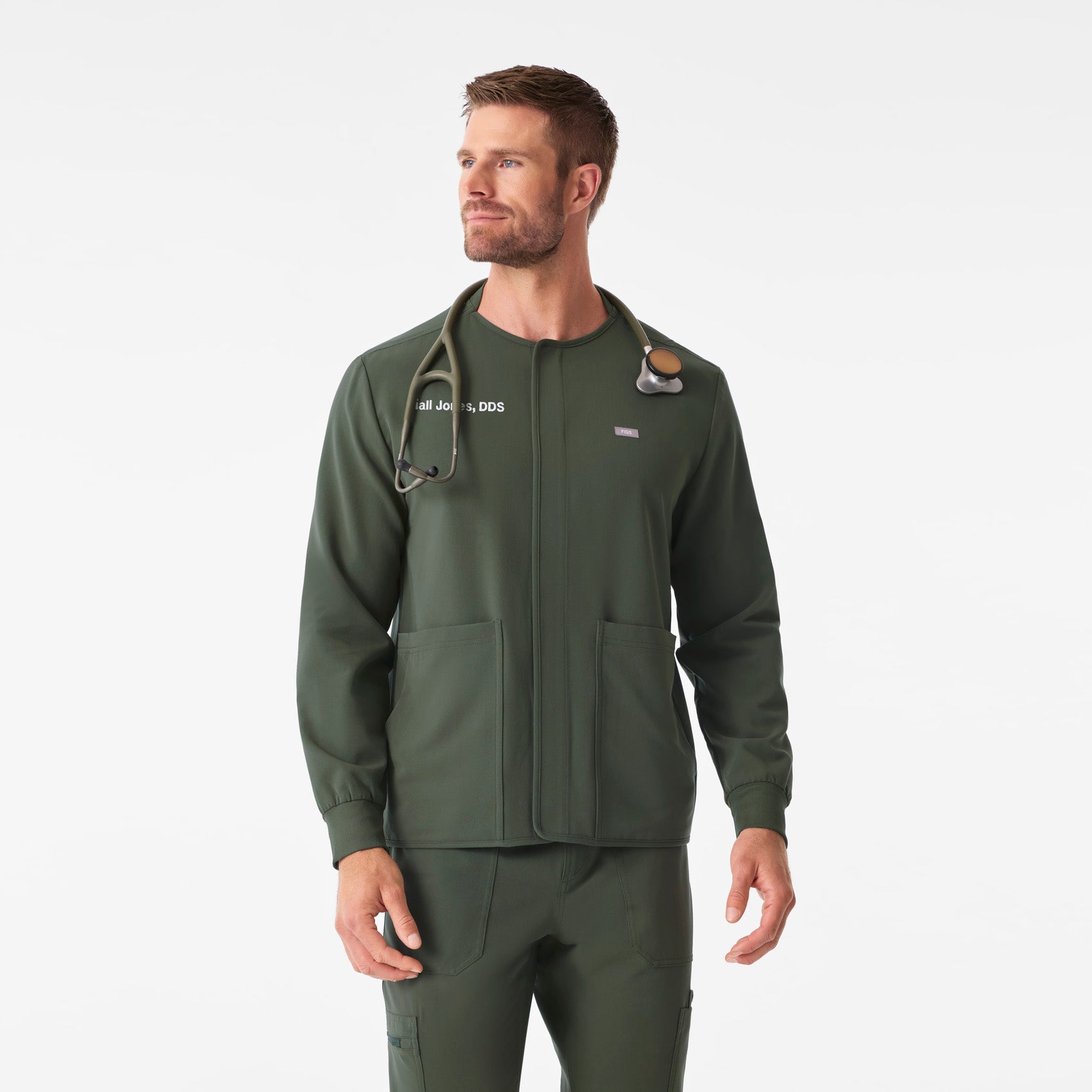 Troy Scrub Jacket - Moss