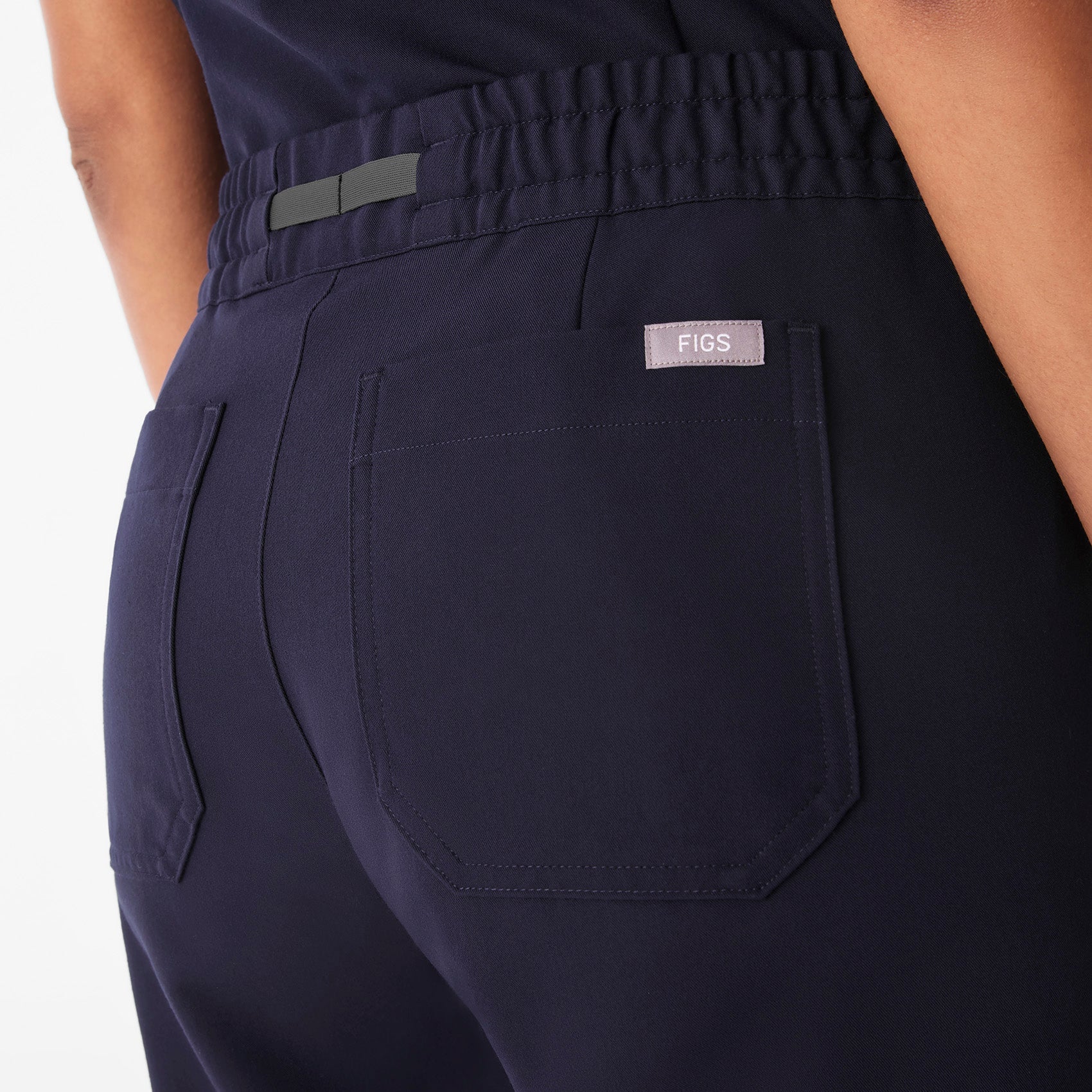 Livingston Ruched Straight-Leg Scrub Pant™  - Navy