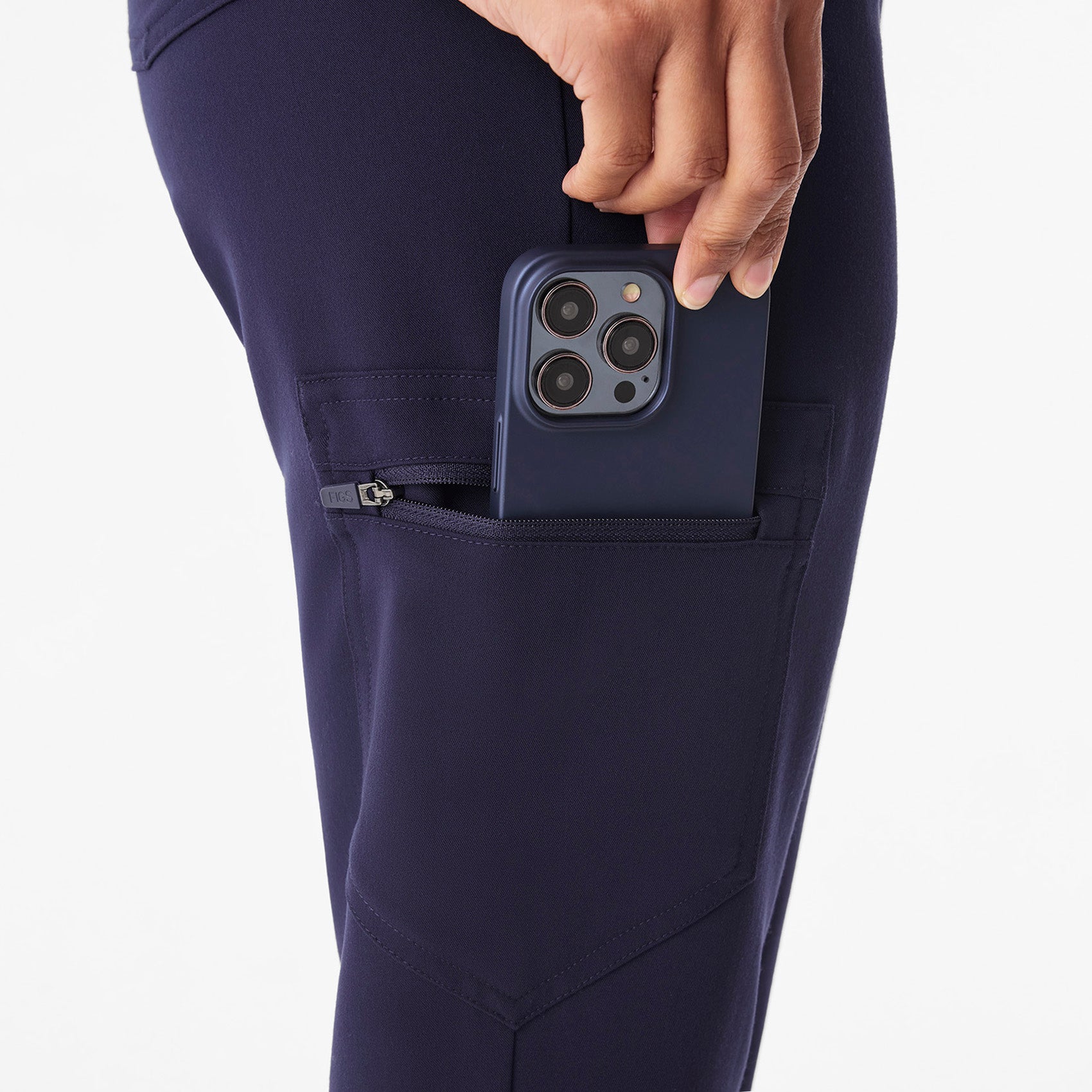 Zamora Ruched Jogger Scrub Pant™ - Navy