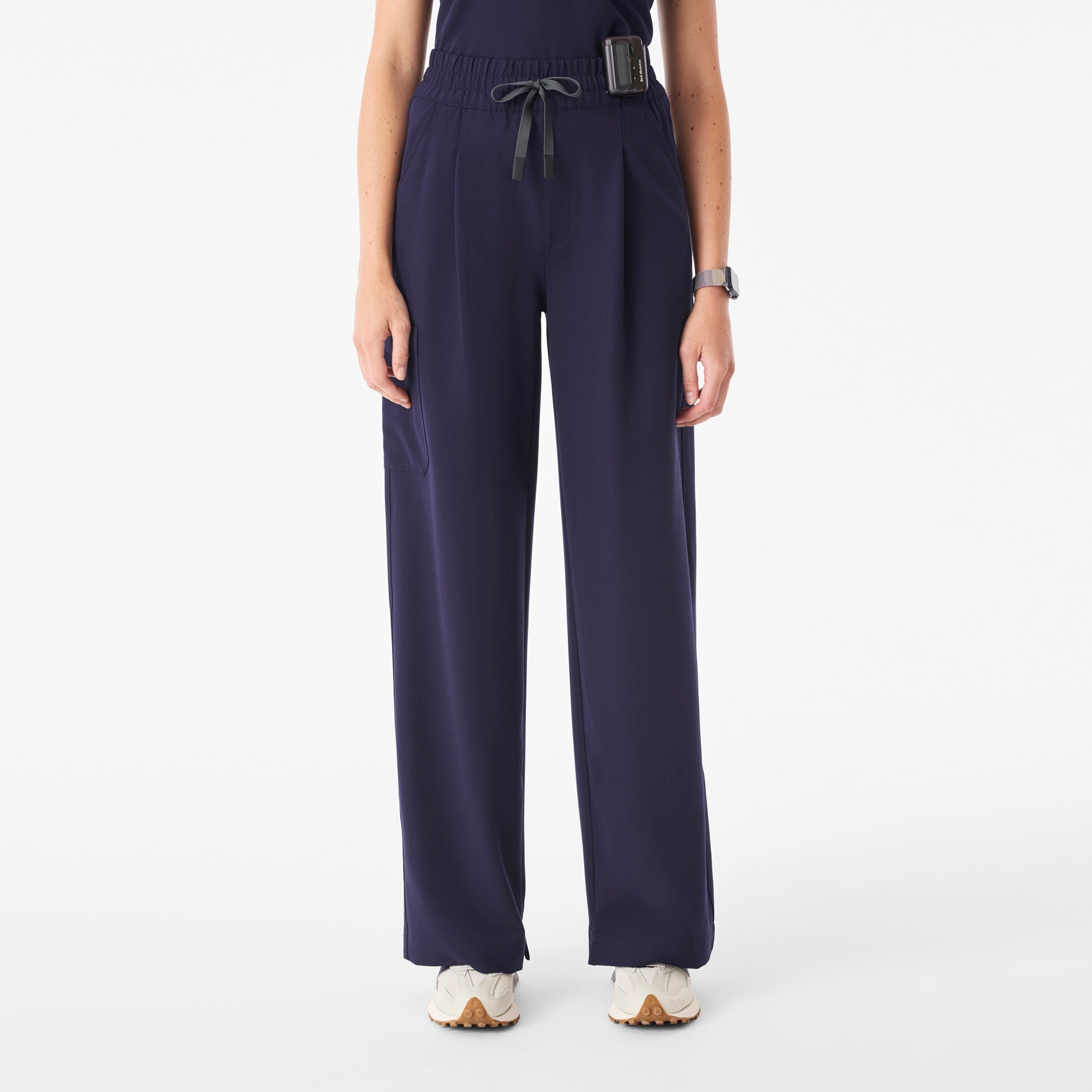 Shelby Ultra High-Rise Wide-Leg Scrub Pant - Navy