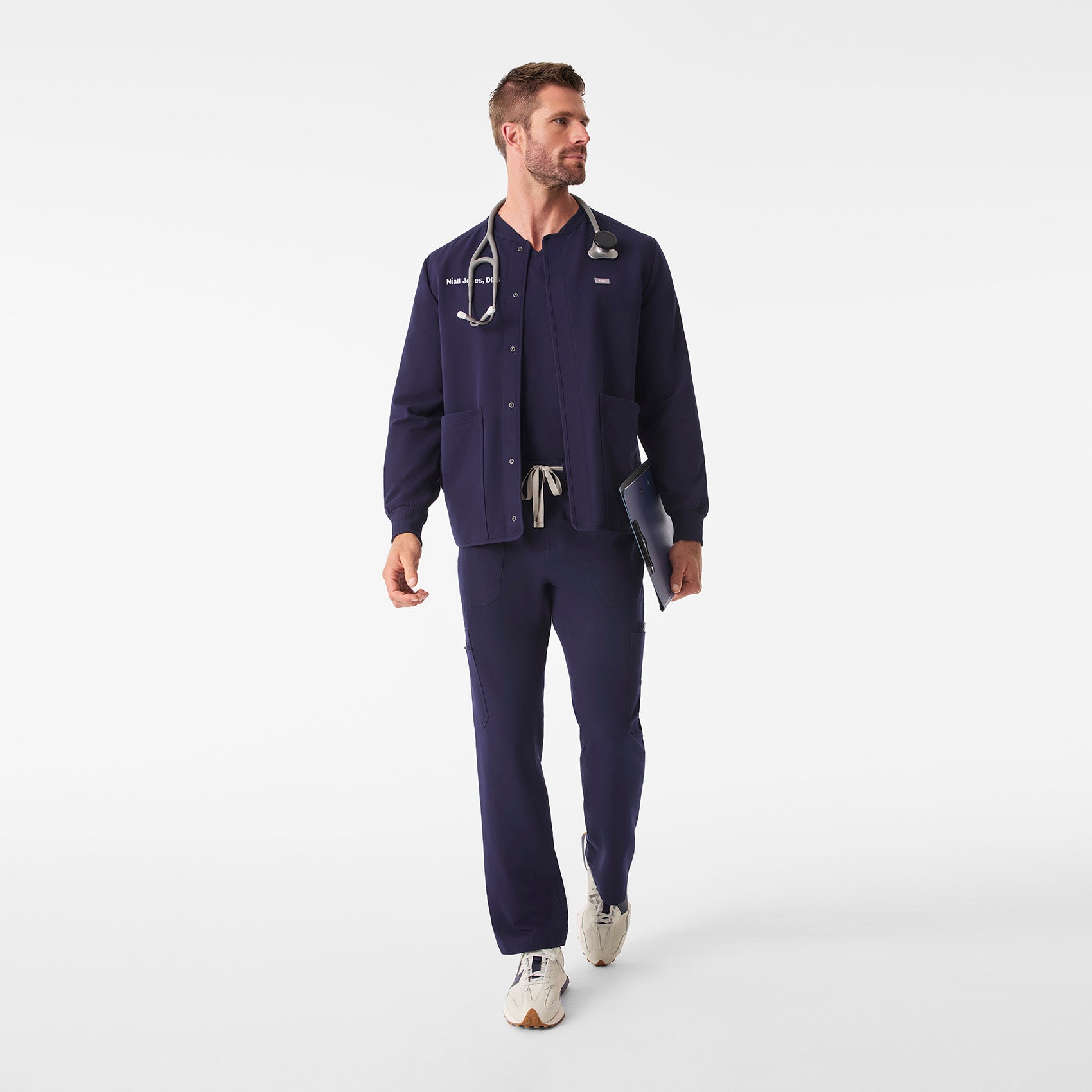 Troy Scrub Jacket - Navy