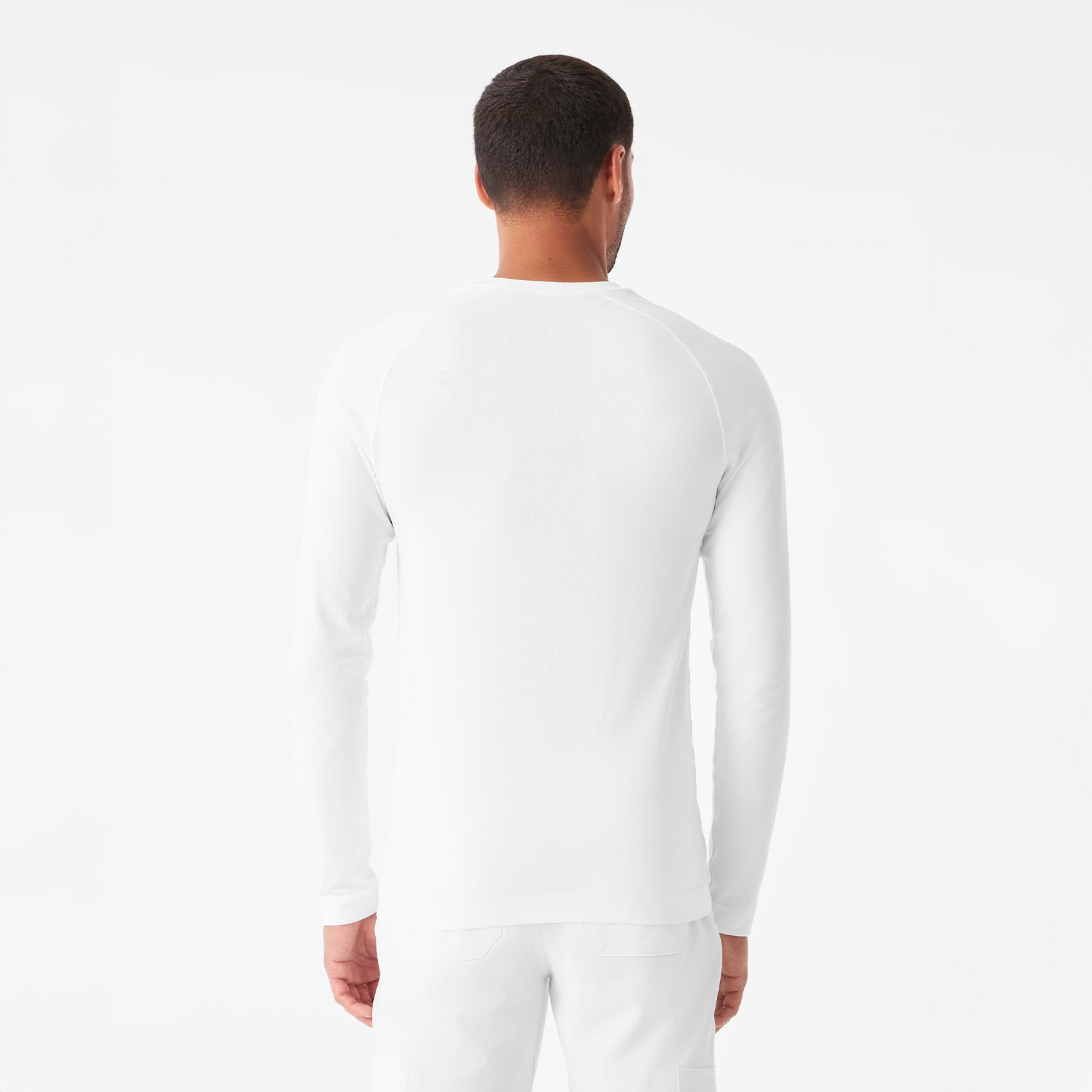 Makato Seamless Long-Sleeve Underscrub - Optic White