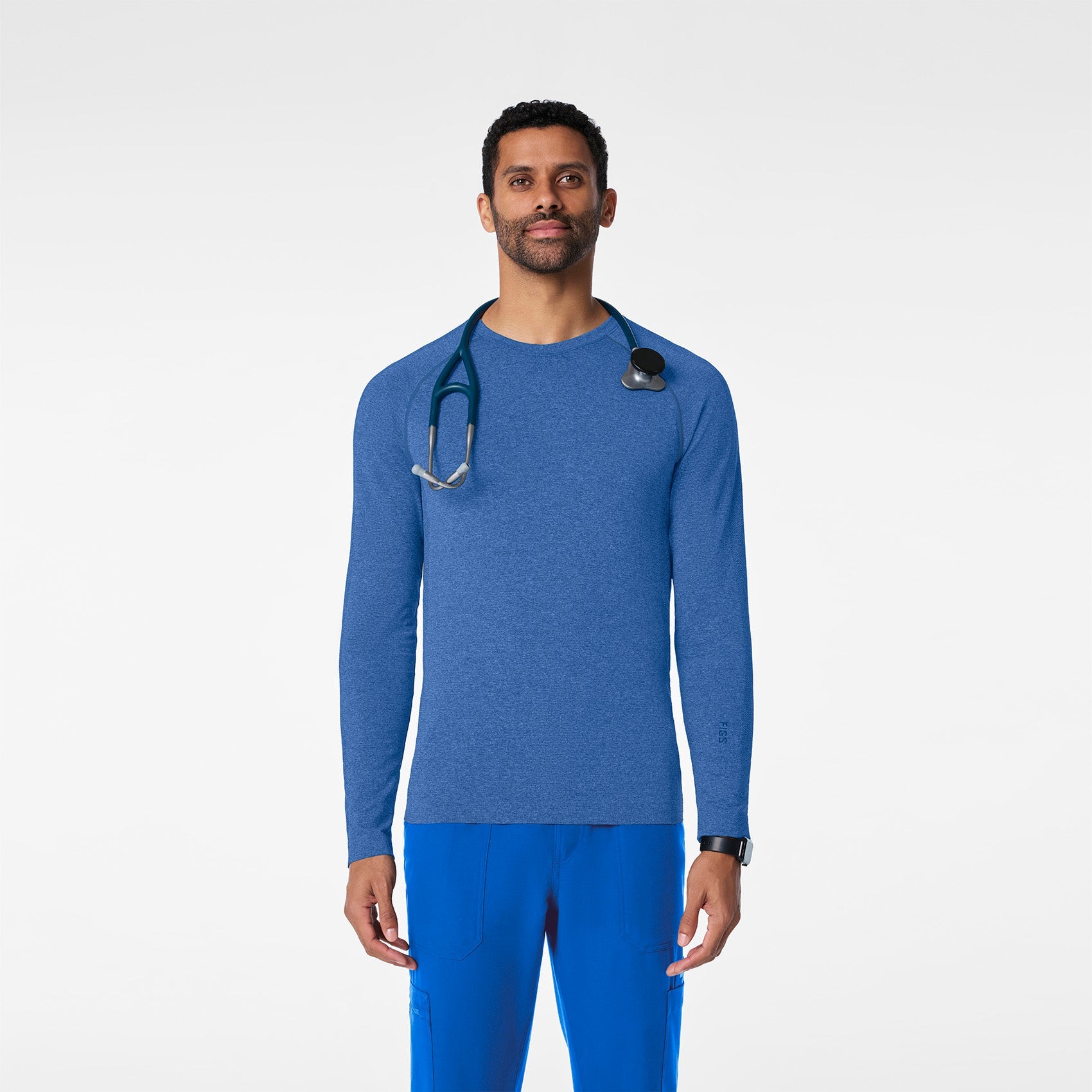 Makato Seamless Long-Sleeve Underscrub - Royal Blue