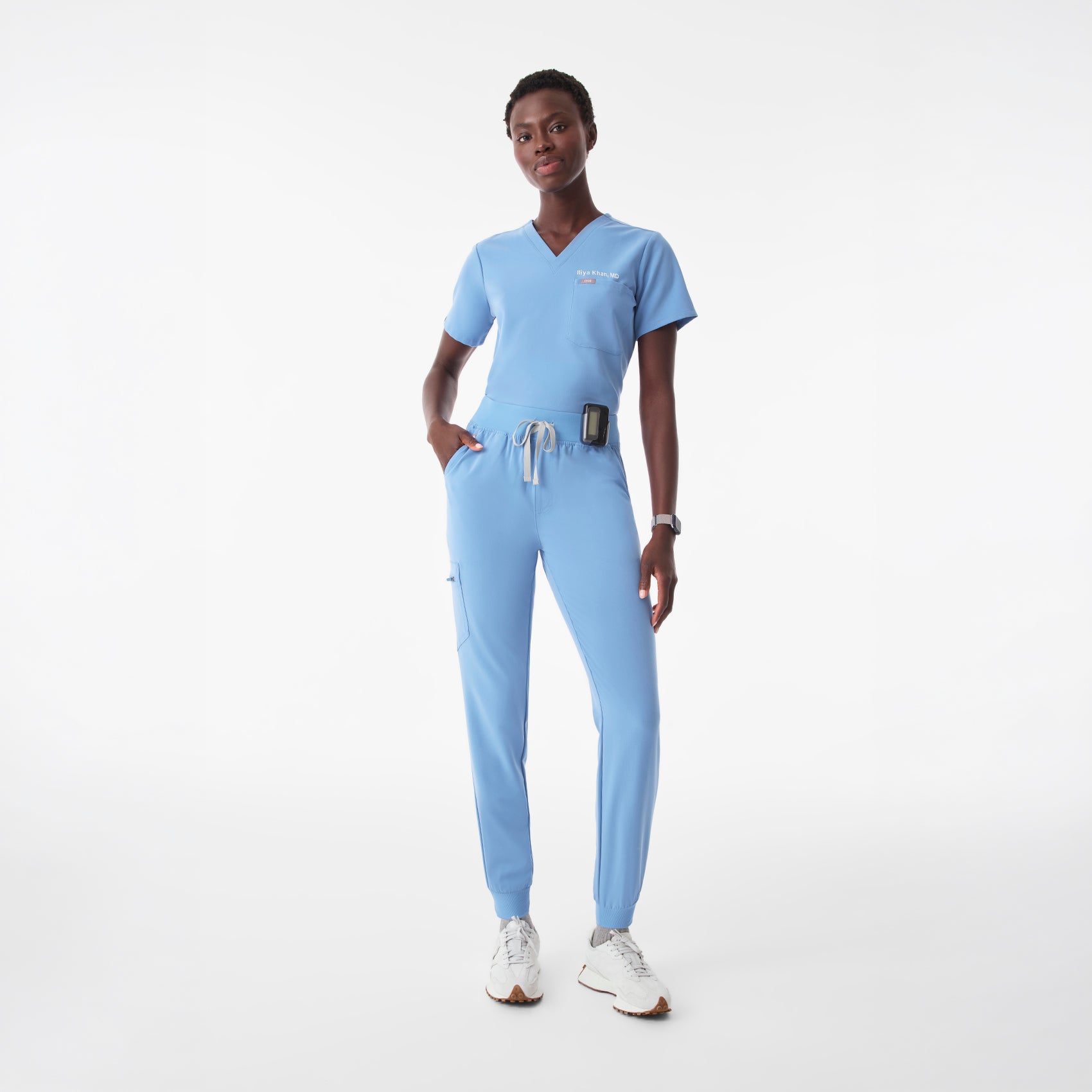 Zamora High-Rise Jogger Scrub Pant™ - Ceil Blue