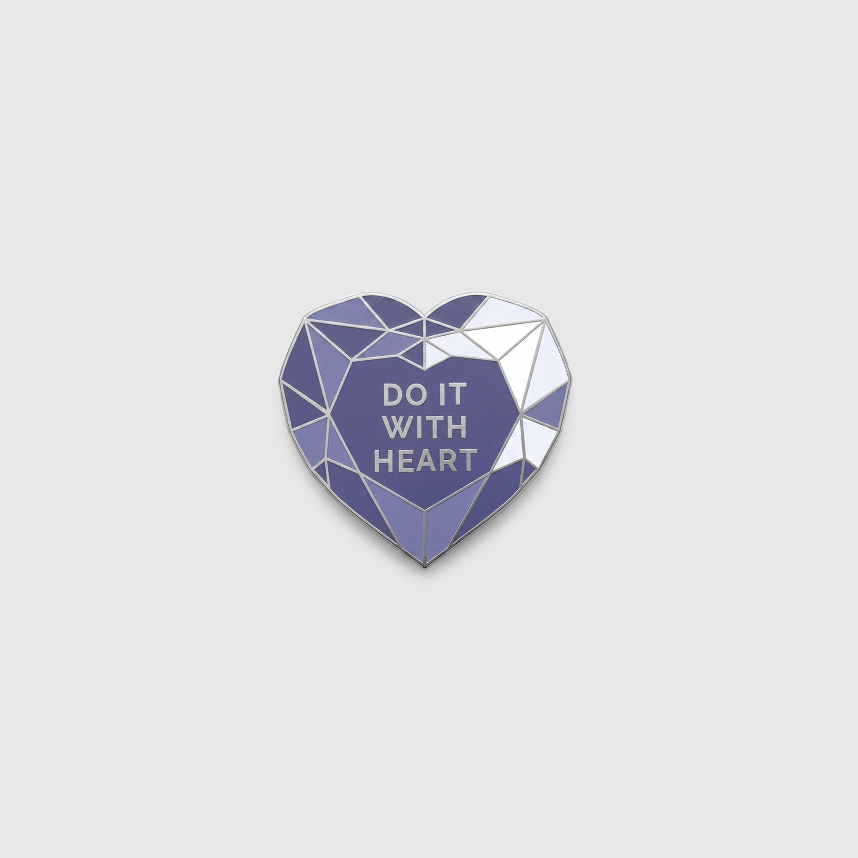 FIGS | V Coterie Amethyst Heart Enamel Pin - Amethyst
