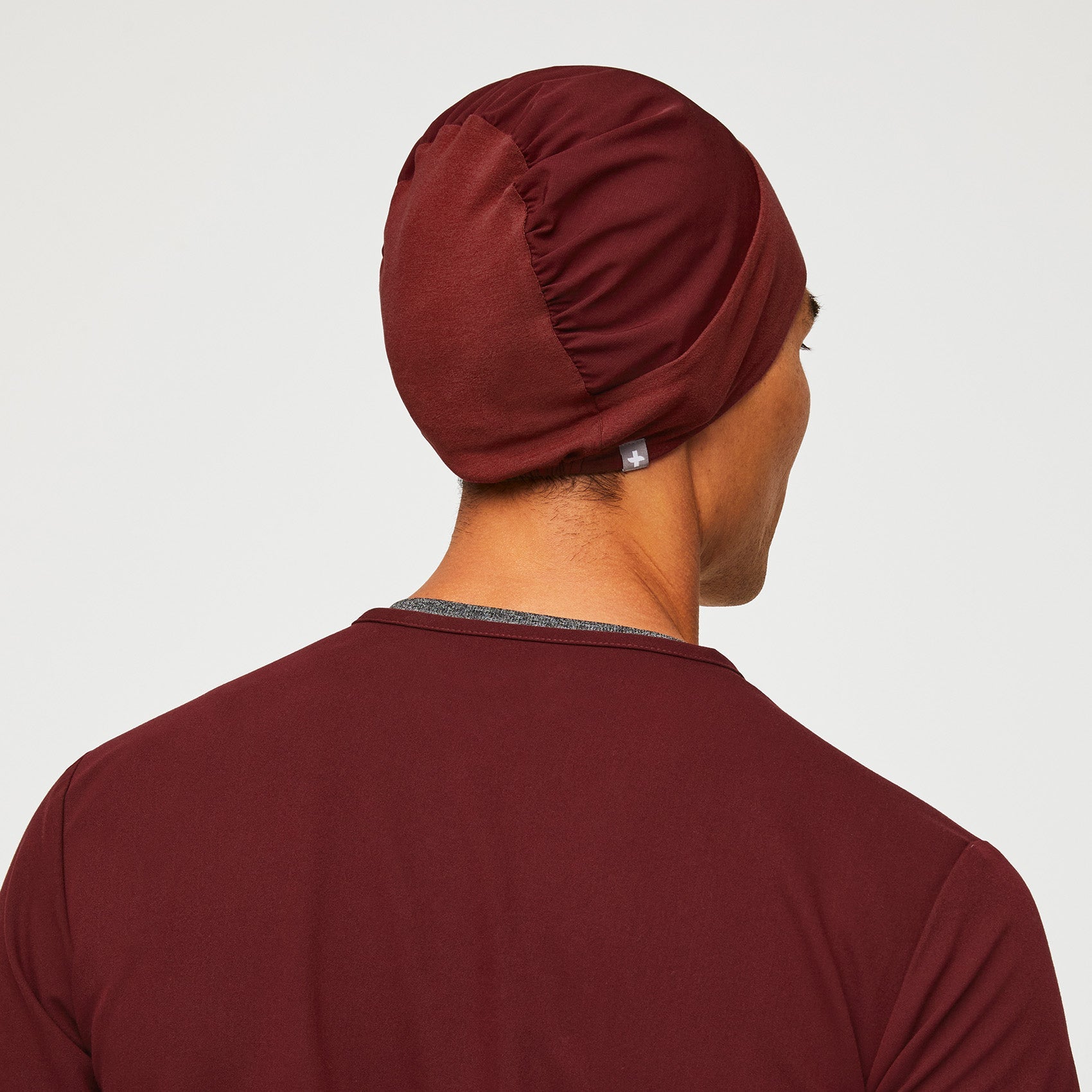 Modern Expandable Scrub Cap - Burgundy