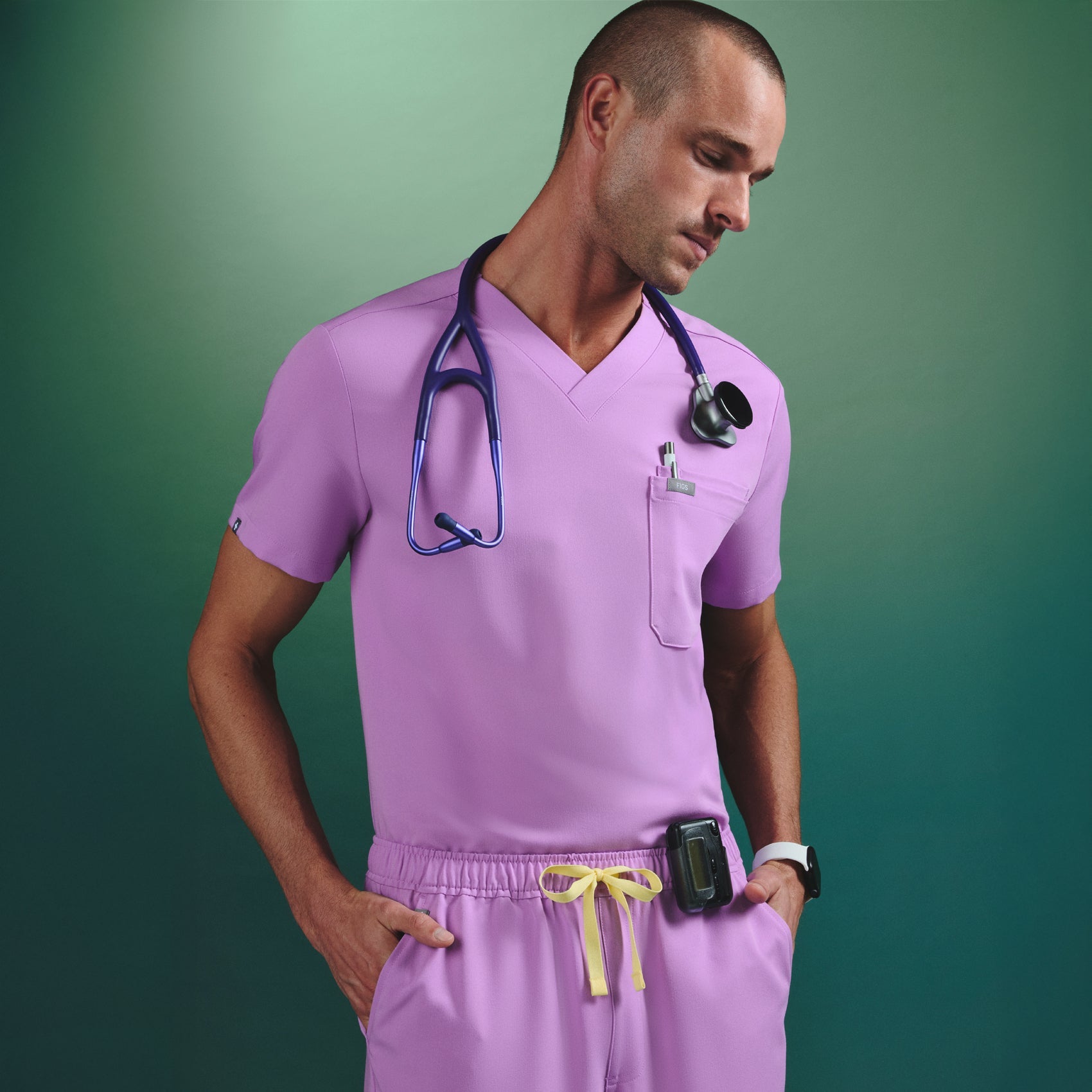 Leon Scrub Top™ - Wild Iris