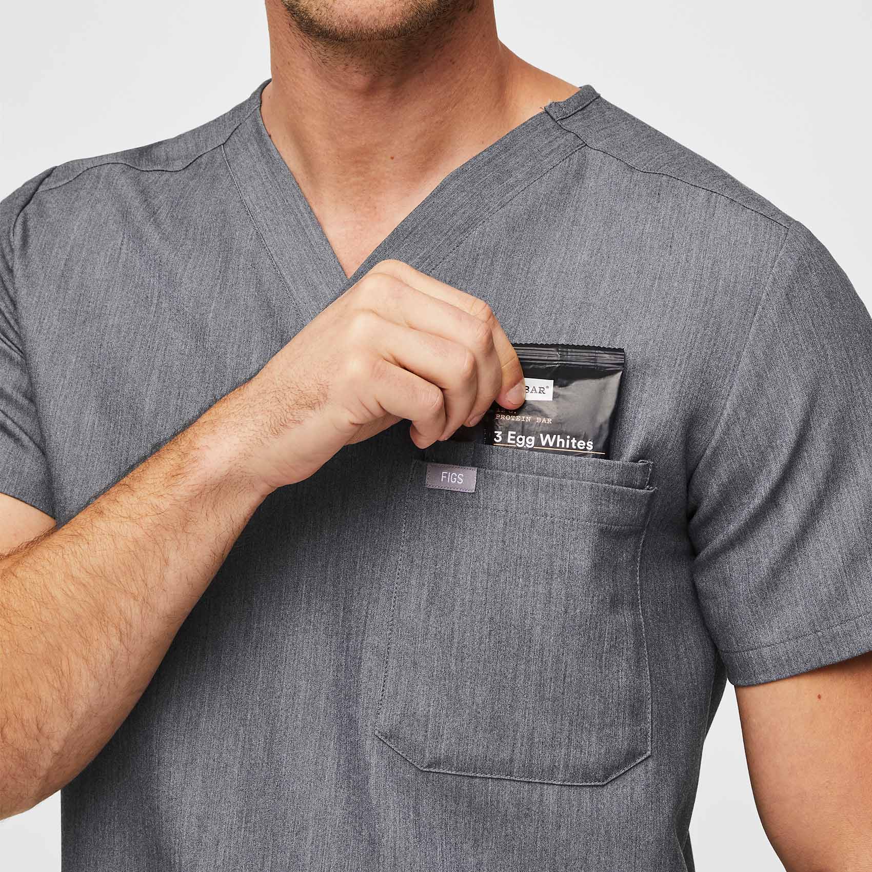 Leon Scrub Top™ - Graphite