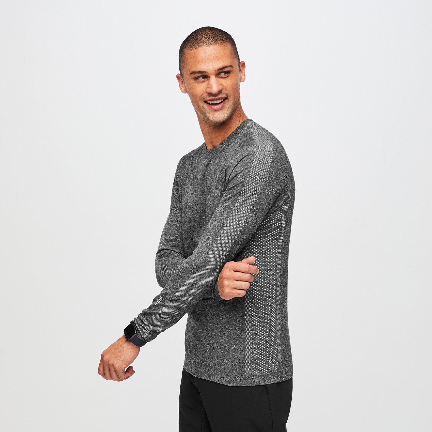 Makato Seamless Long-Sleeve Underscrub - Graphite