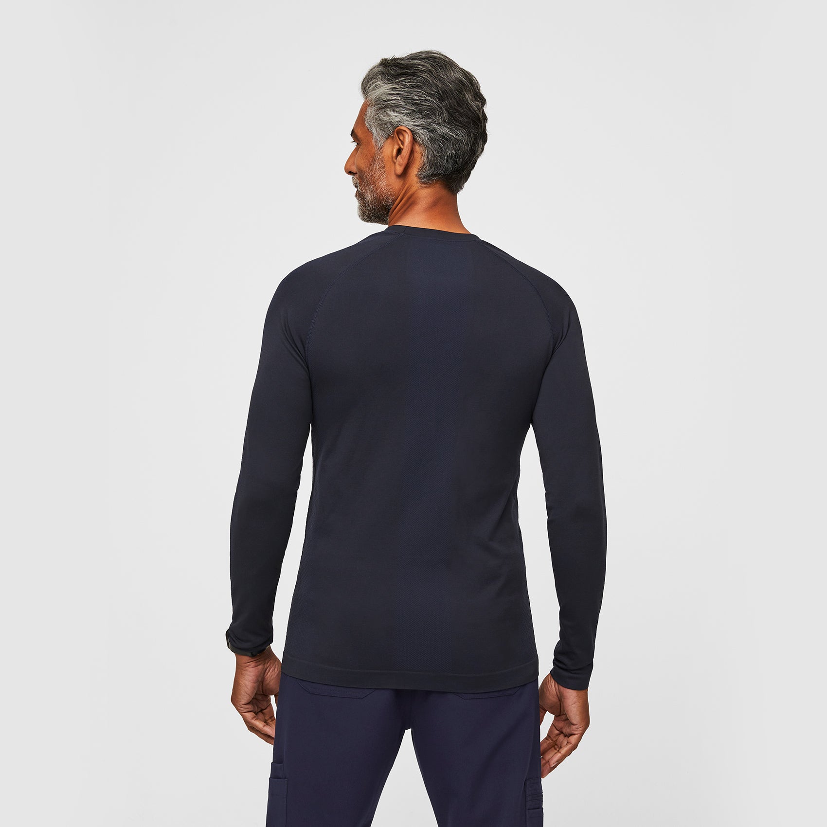 Makato Seamless Long-Sleeve Underscrub - Navy