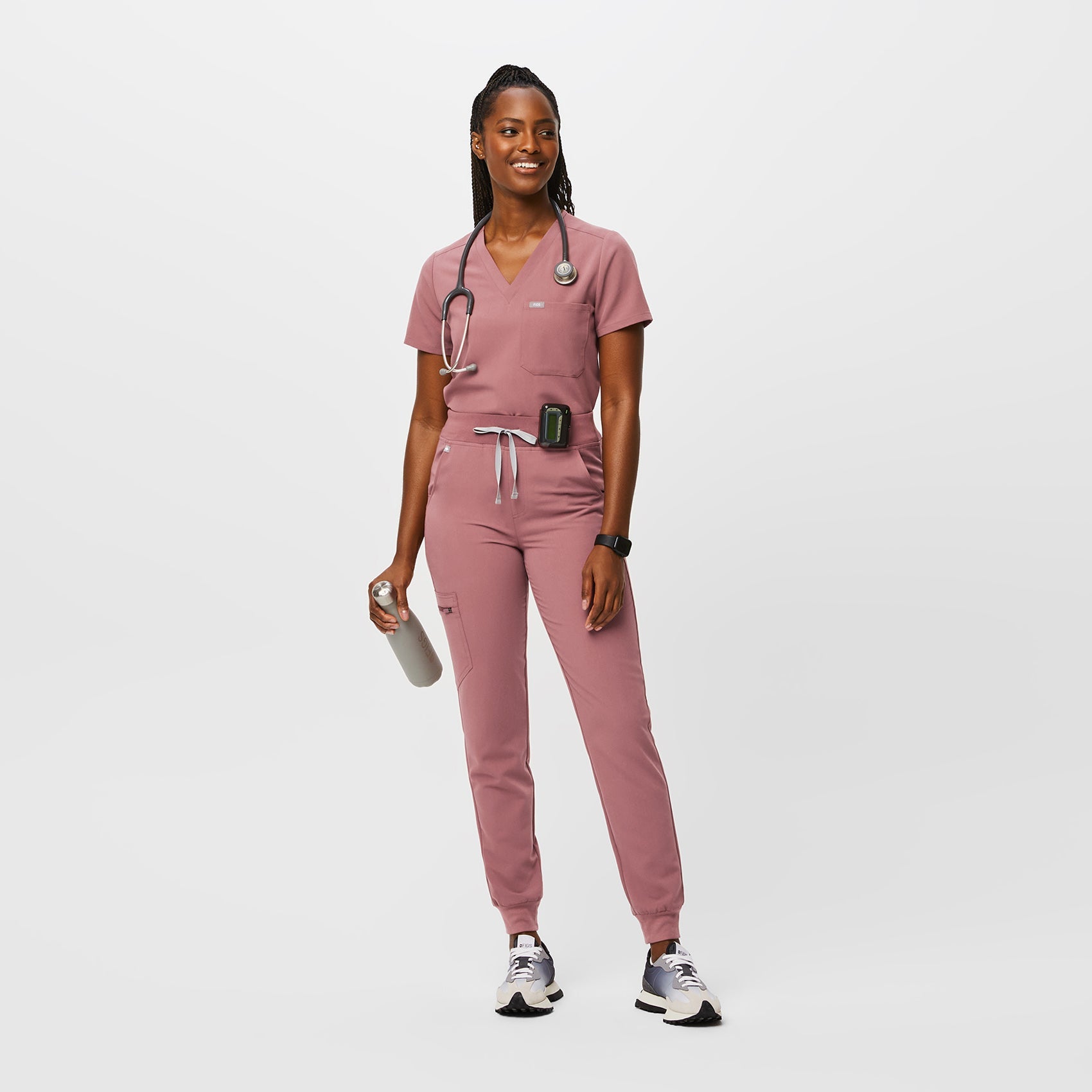 Zamora High-Rise Jogger Scrub Pant™ - Mauve