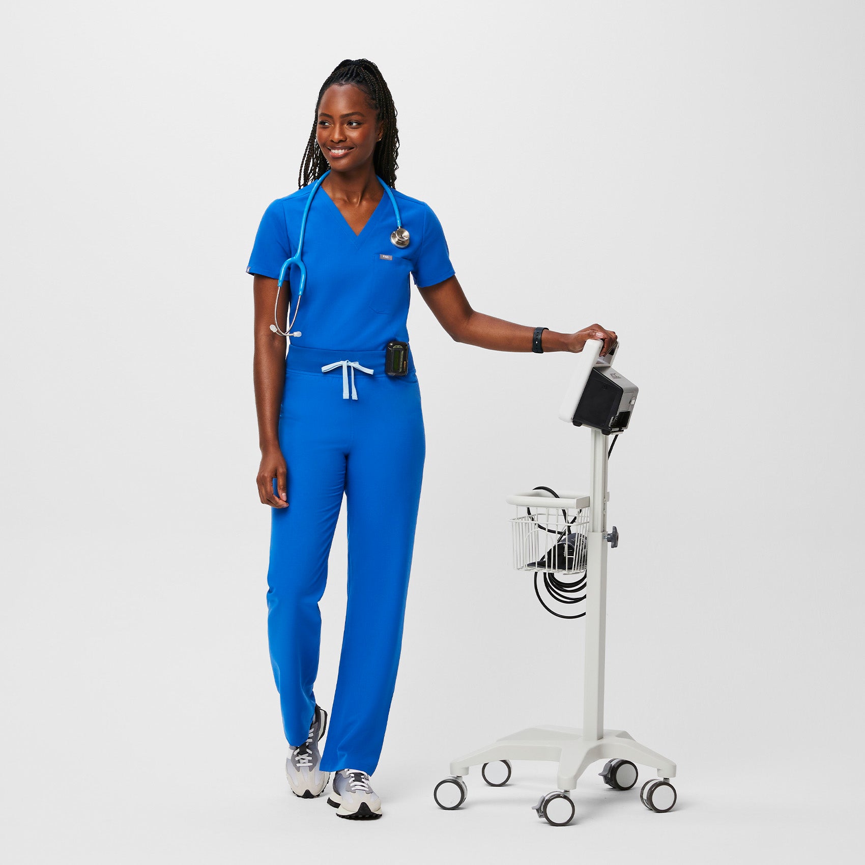 Livingston High-Rise Straight-Leg Scrub Pant™ - Royal Blue