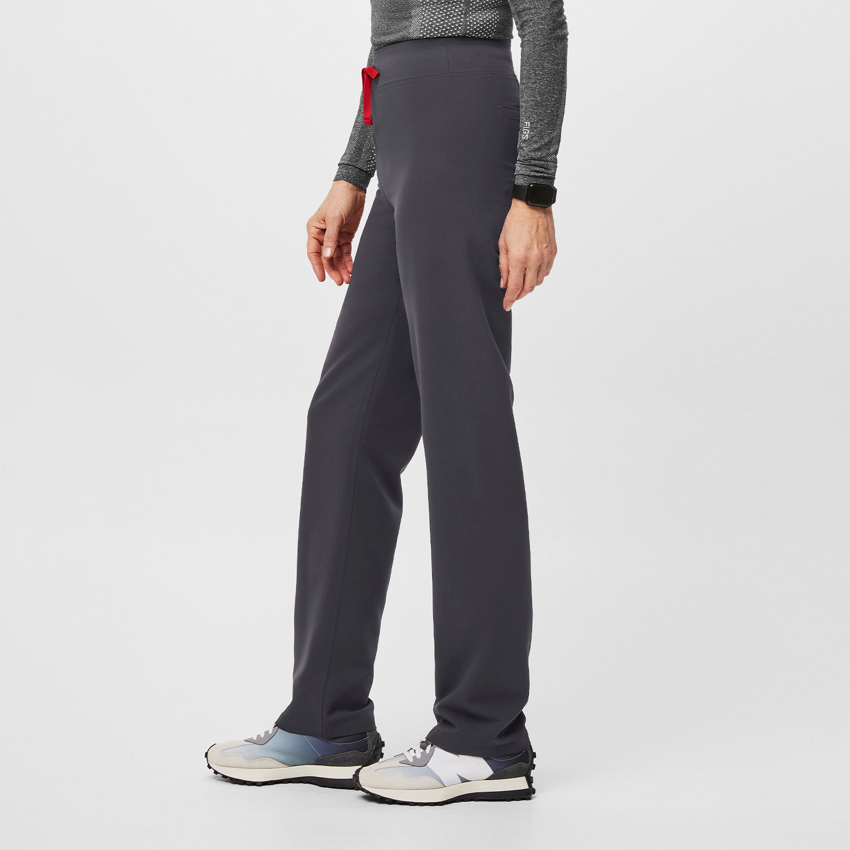 Livingston High-Rise Straight-Leg Scrub Pant™ - Charcoal