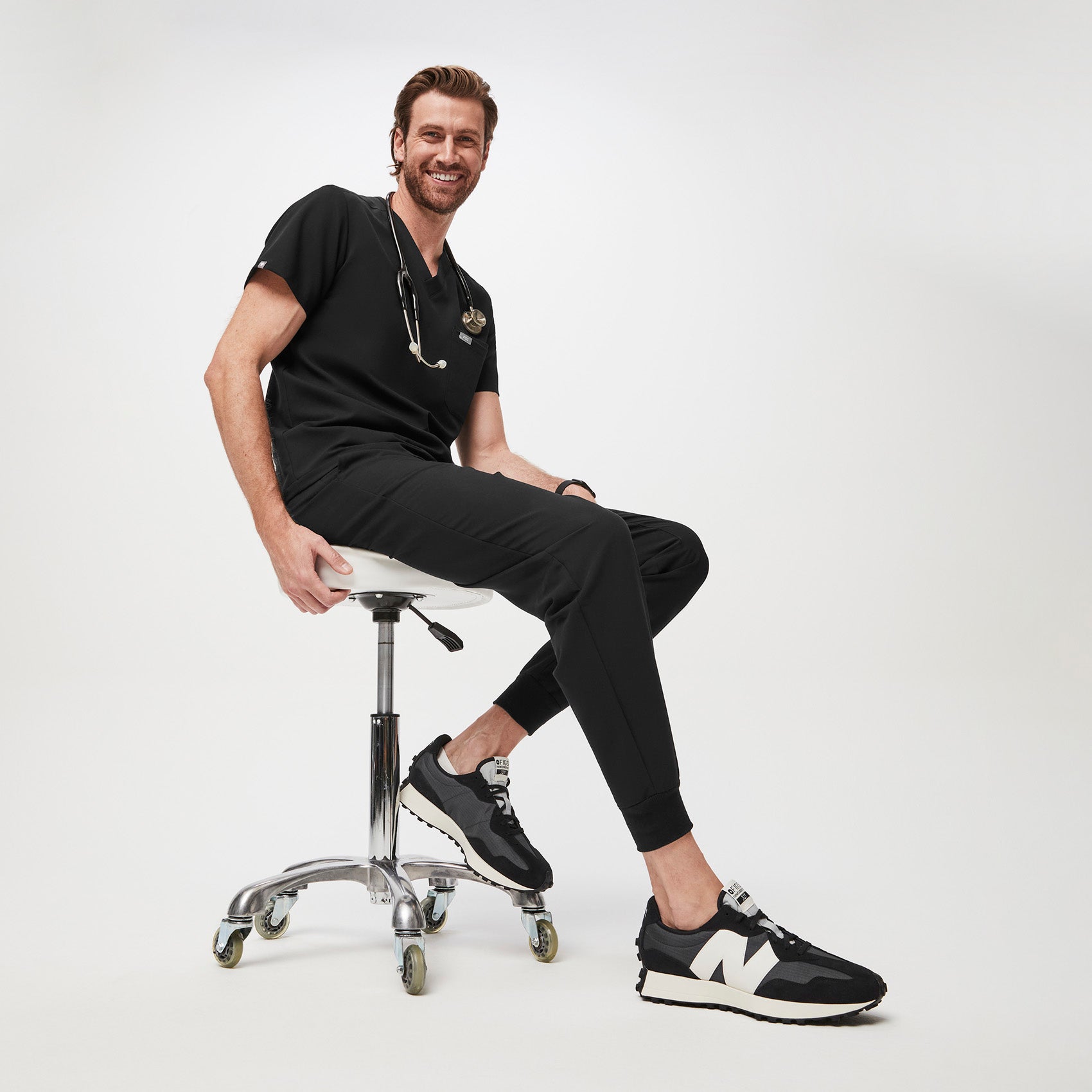 FIGS | New Balance 327 - Black
