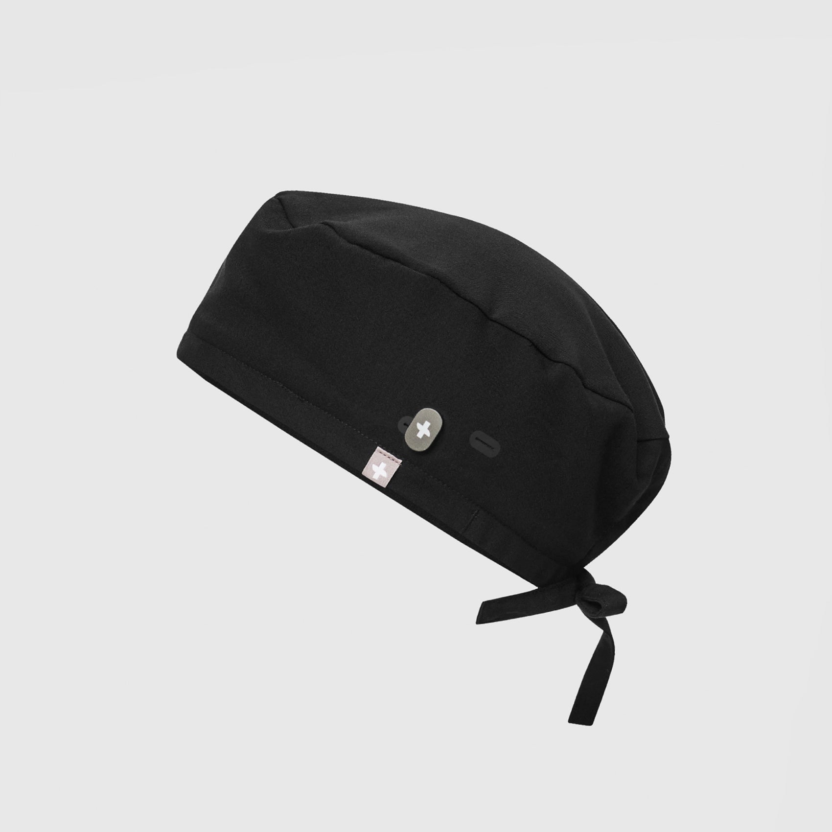 FIGS Scrub Cap With Buttonholes - Black