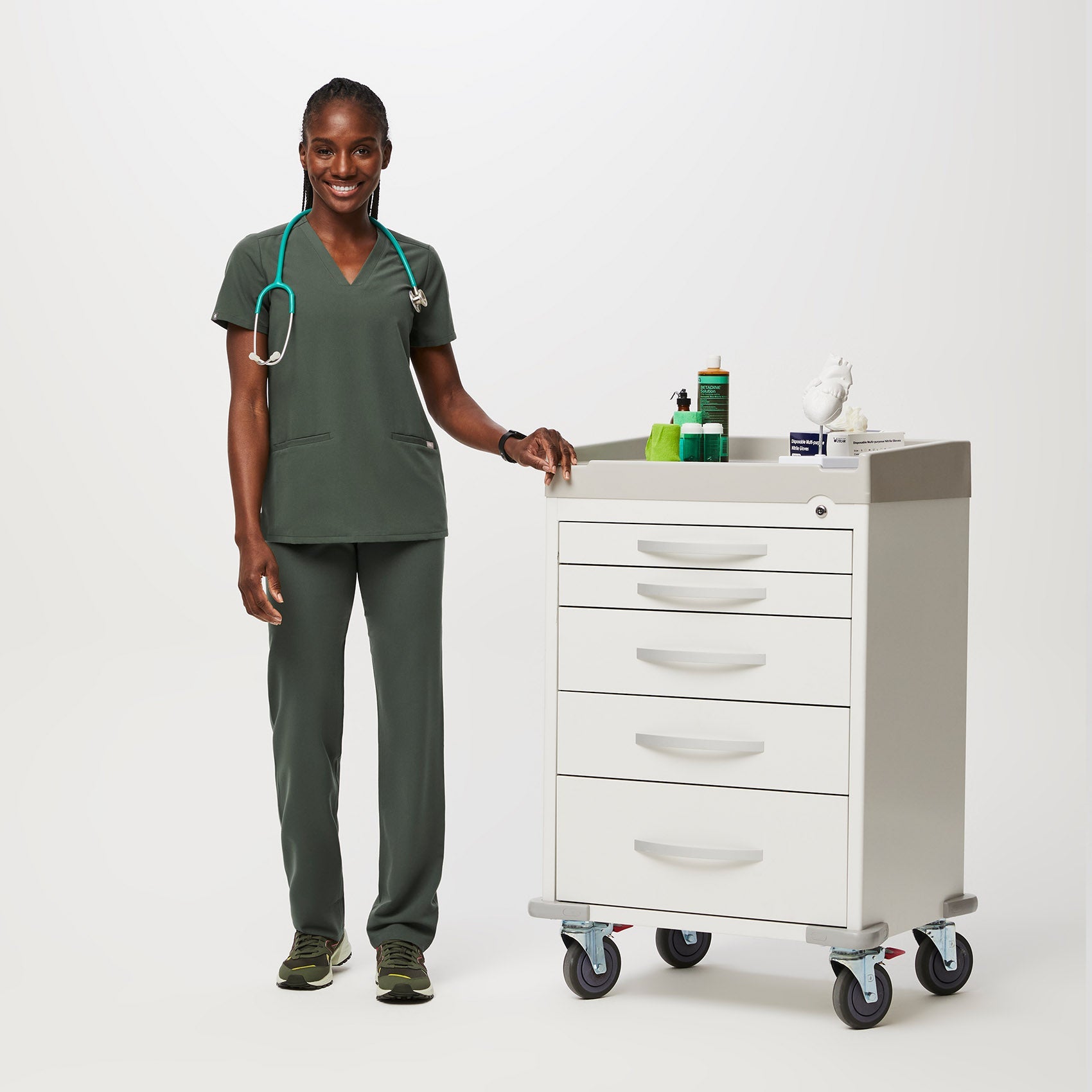 Casma Scrub Top™ - Moss