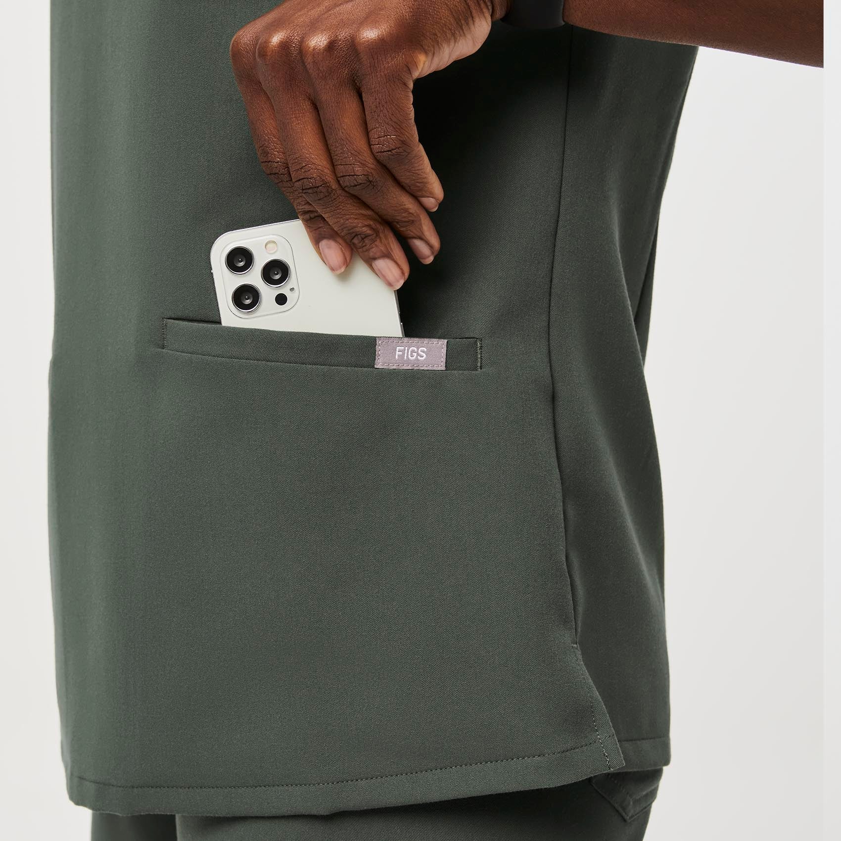 Casma Scrub Top™ - Moss