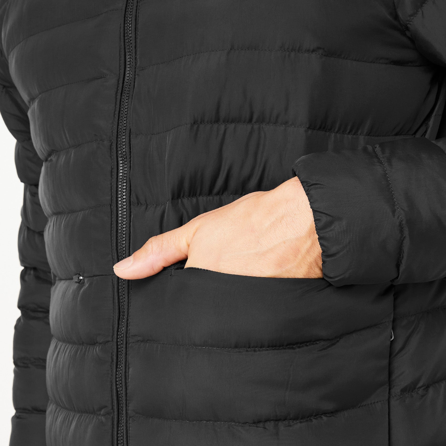 Packable Puffer Jacket - Black