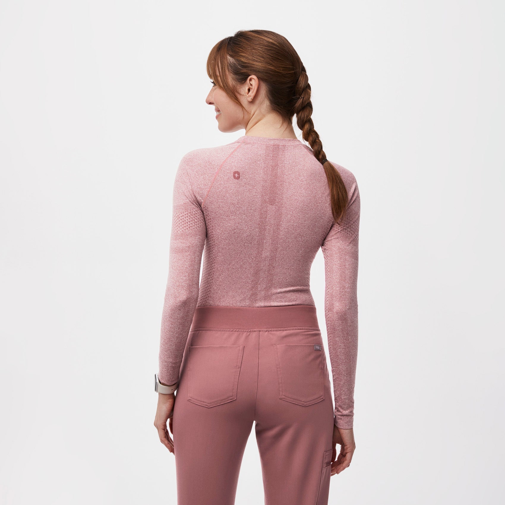 Salta Seamless Long-Sleeve Underscrub - Mauve