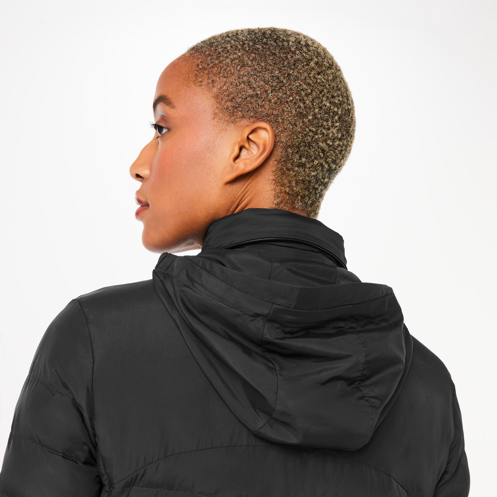 Packable Puffer Jacket - Black