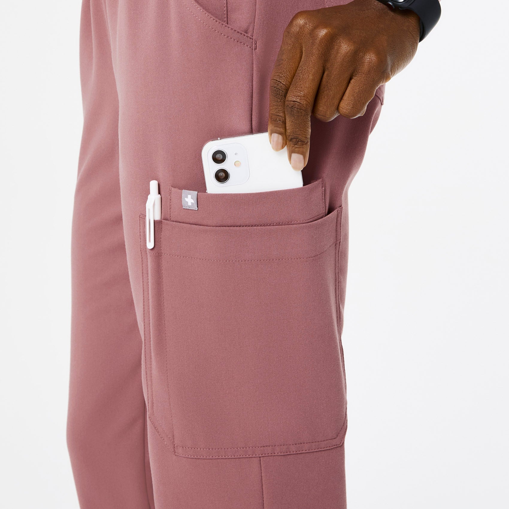 Uman High-Rise Jogger Scrub Pant - Mauve