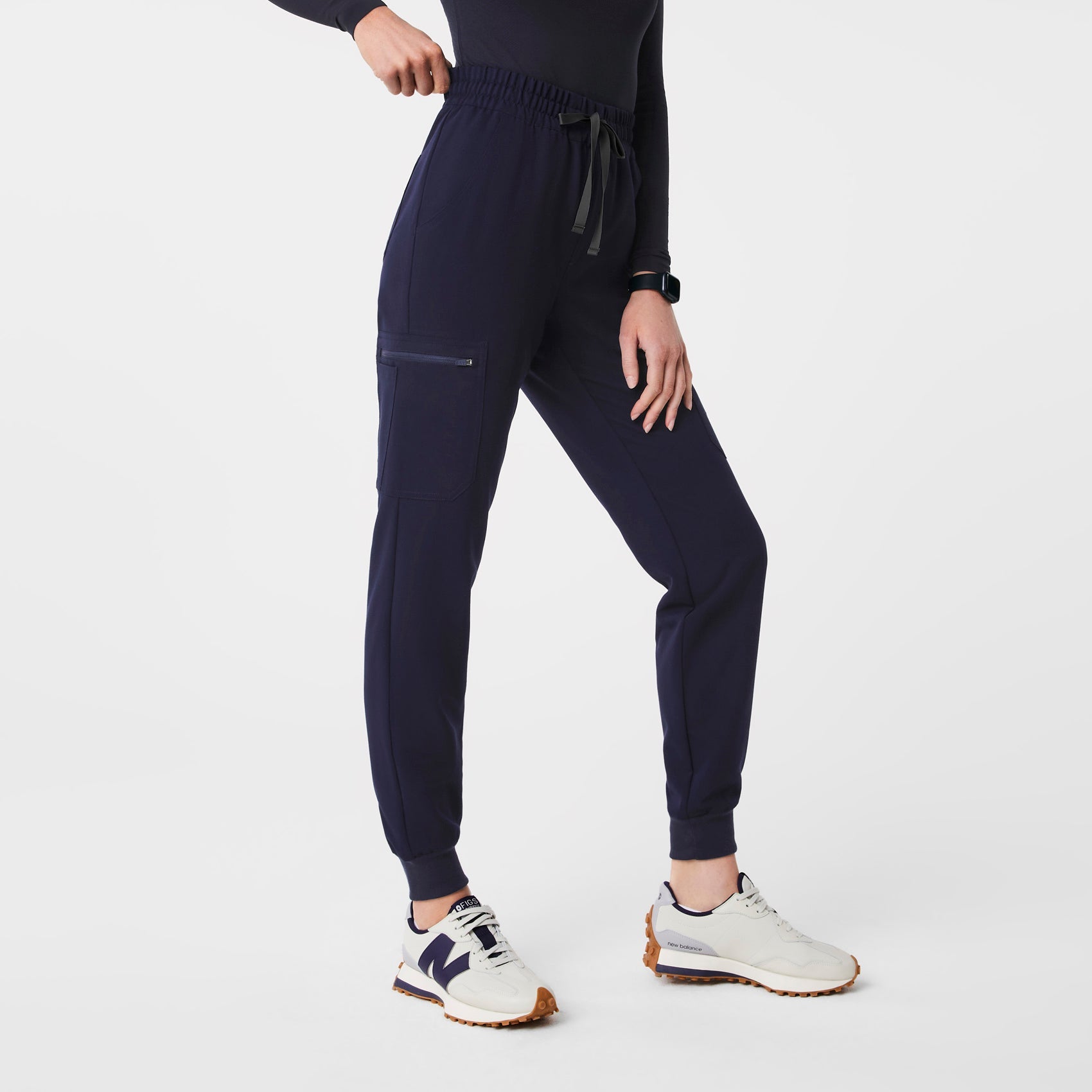 Uman High-Rise Jogger Scrub Pant - Navy