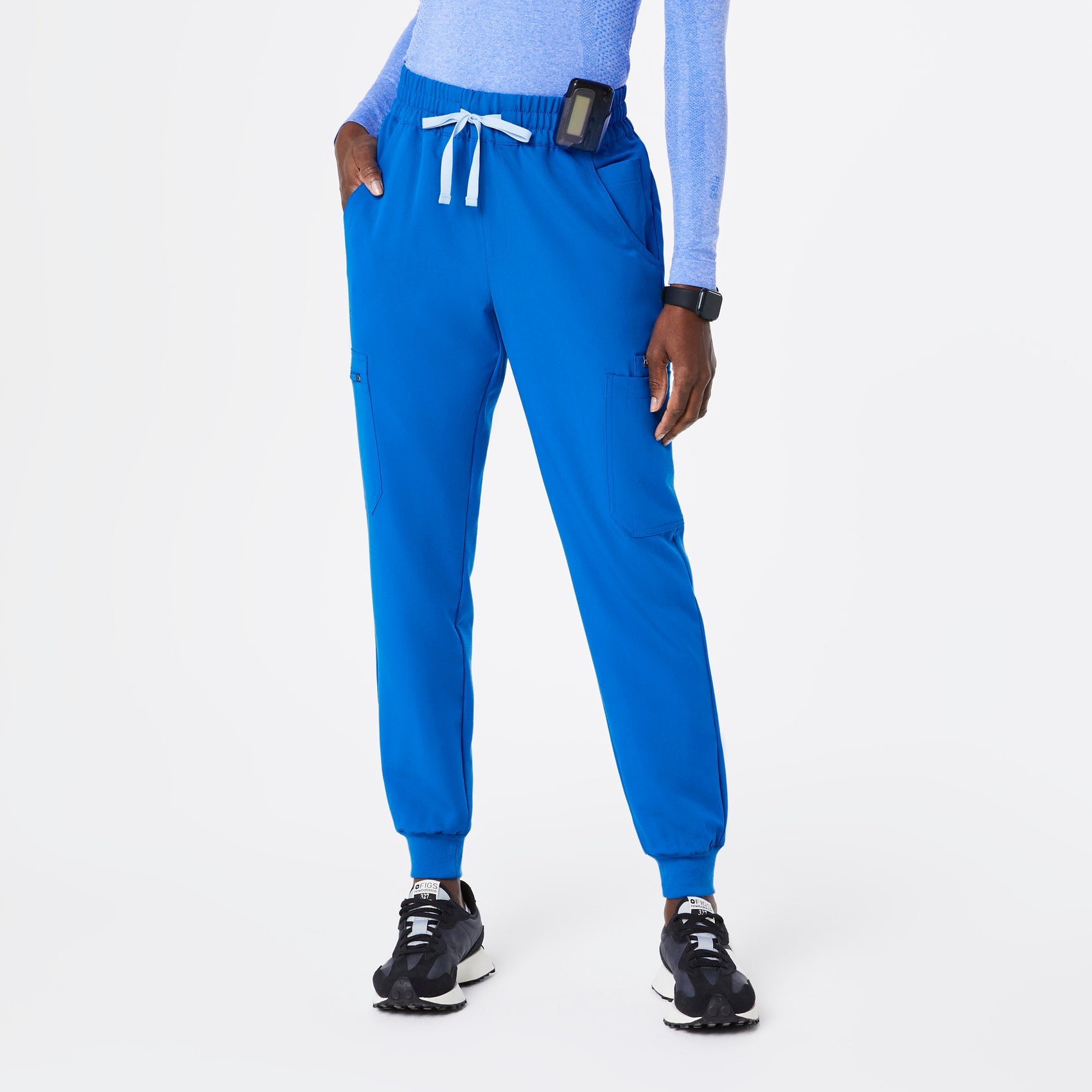 Uman High-Rise Jogger Scrub Pant - Royal Blue