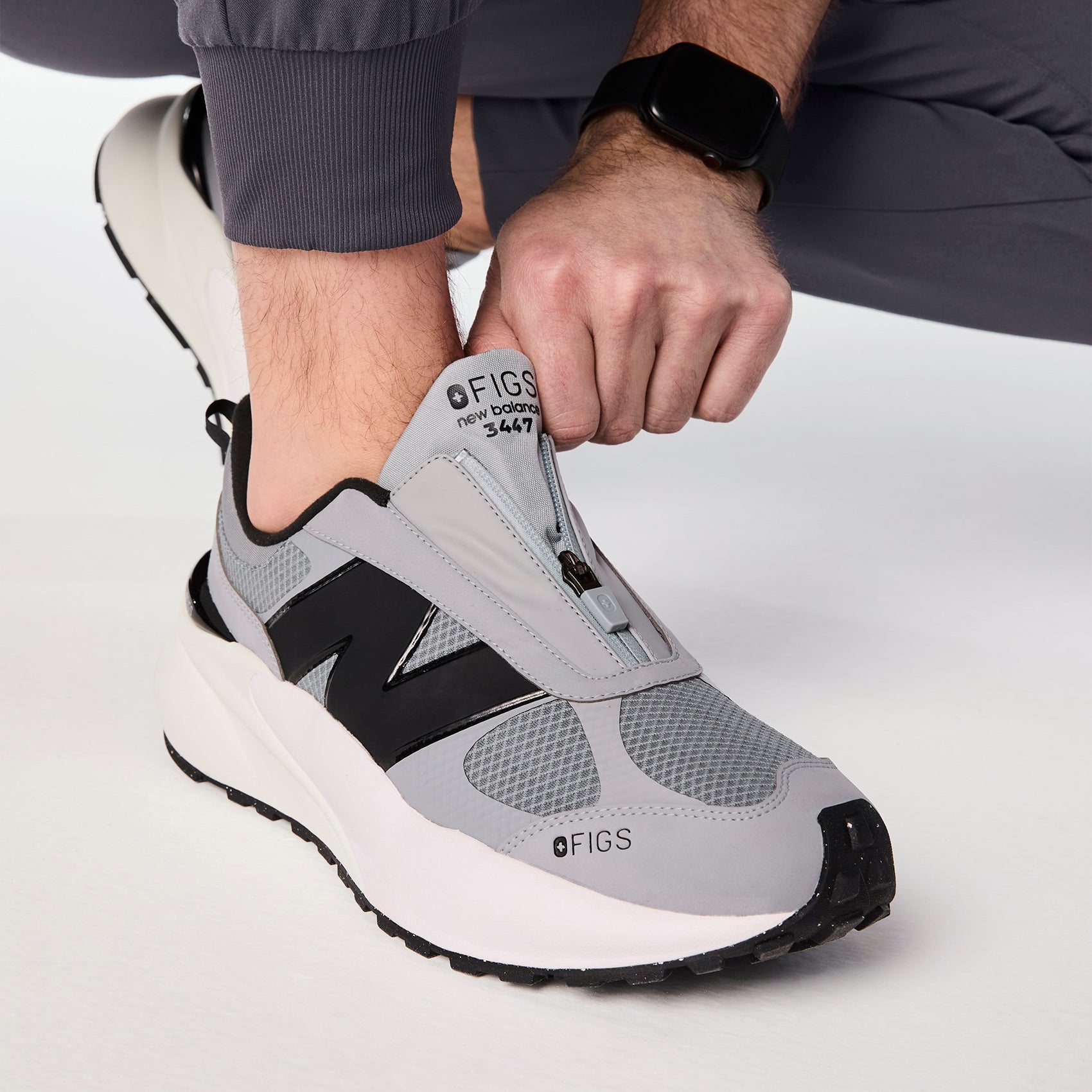 FIGS | New Balance 3447 Zip - Graphite