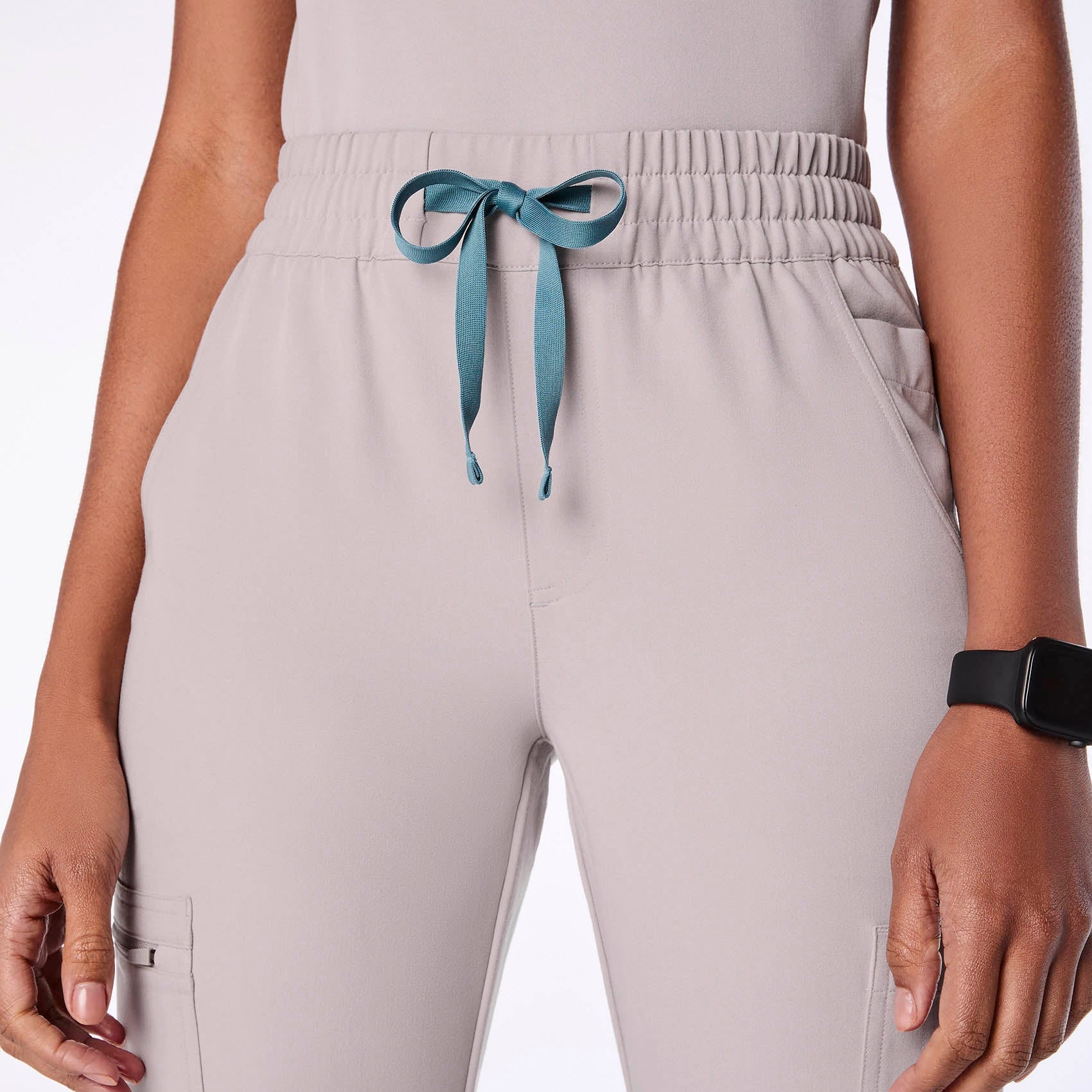 Dowa High-Rise Straight-Leg Scrub Pant - Slate