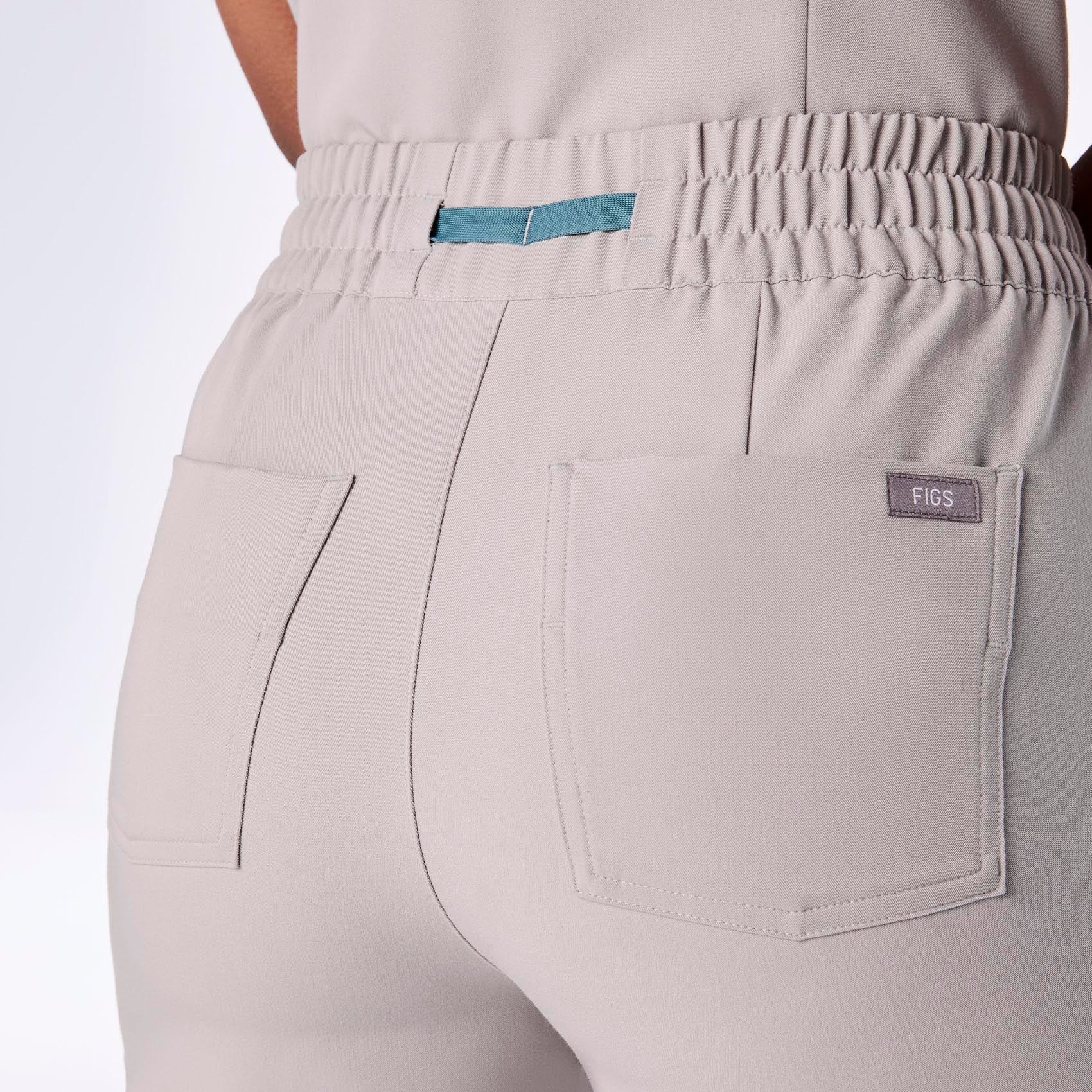 Dowa High-Rise Straight-Leg Scrub Pant - Slate