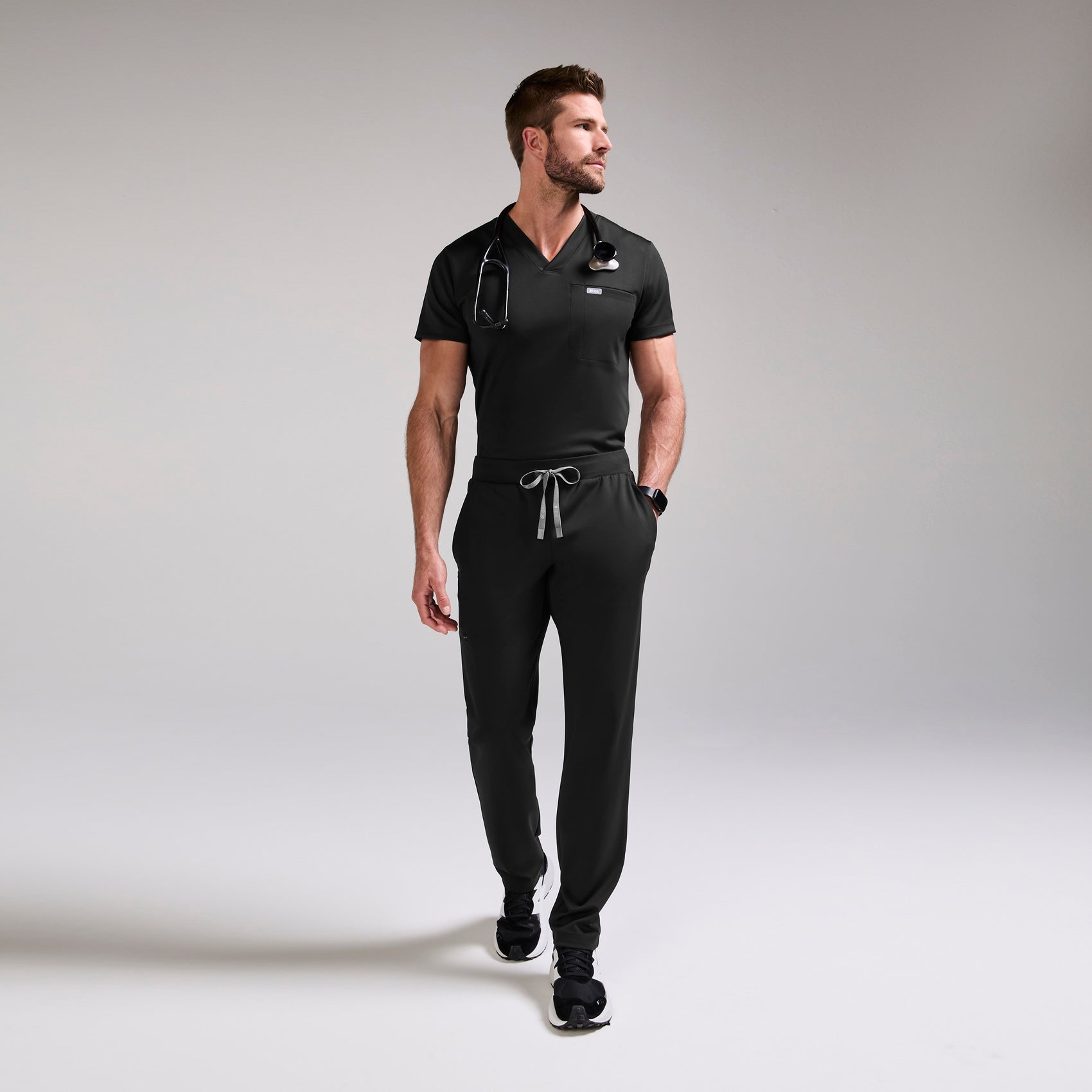 Norris Straight-Leg Scrub Pant - Black