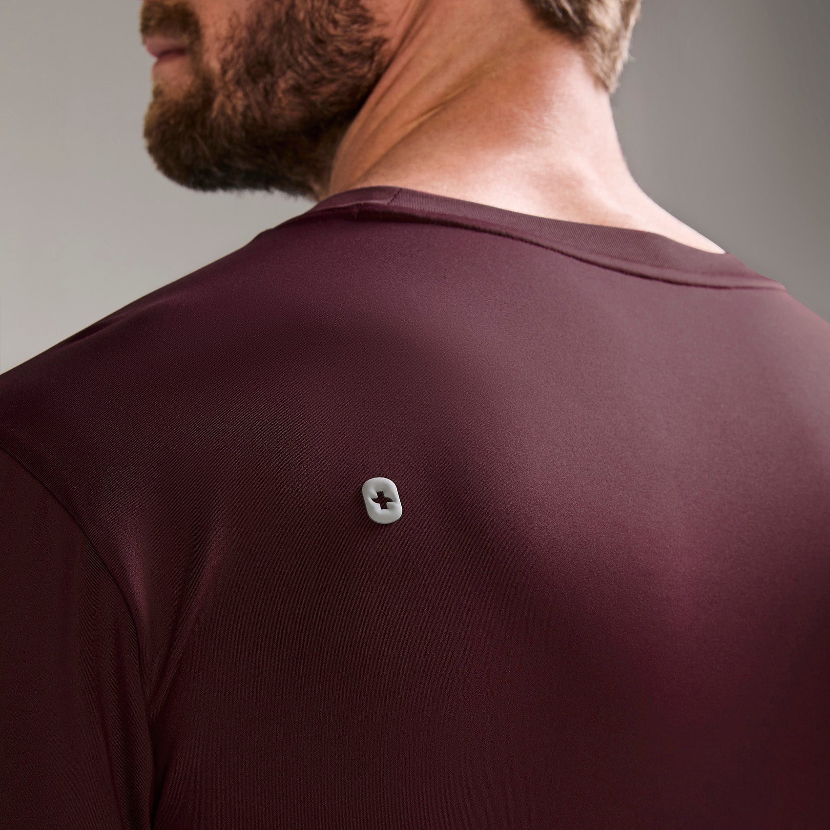 Destin Relaxed Long-Sleeve Scrub Top - Burgundy