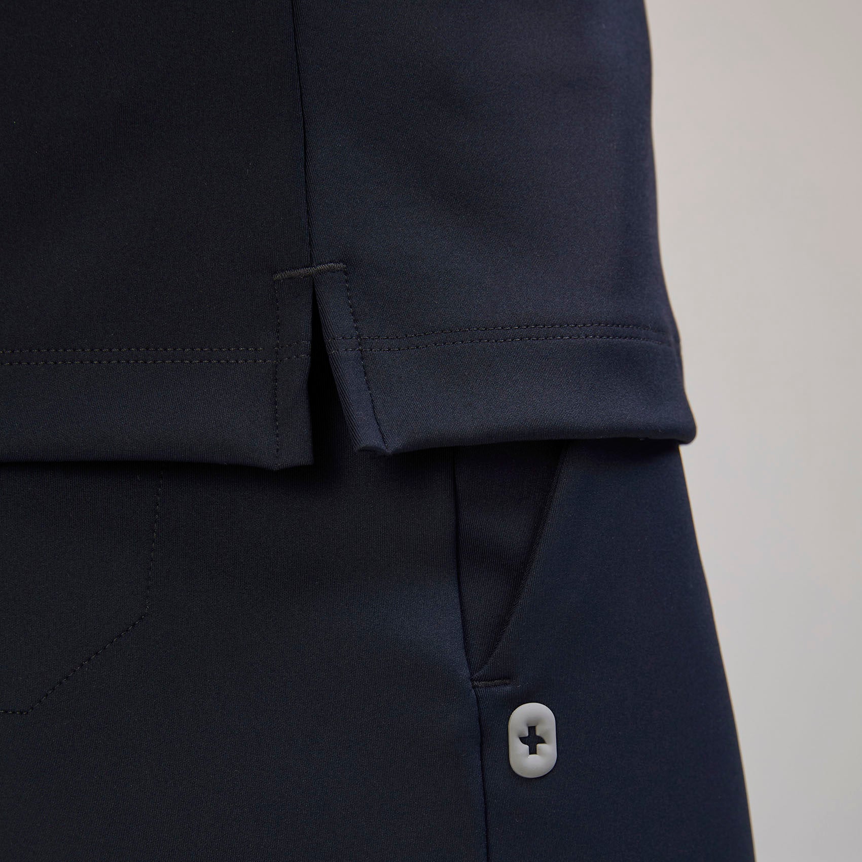 Sona Slim Scrub Top - Navy
