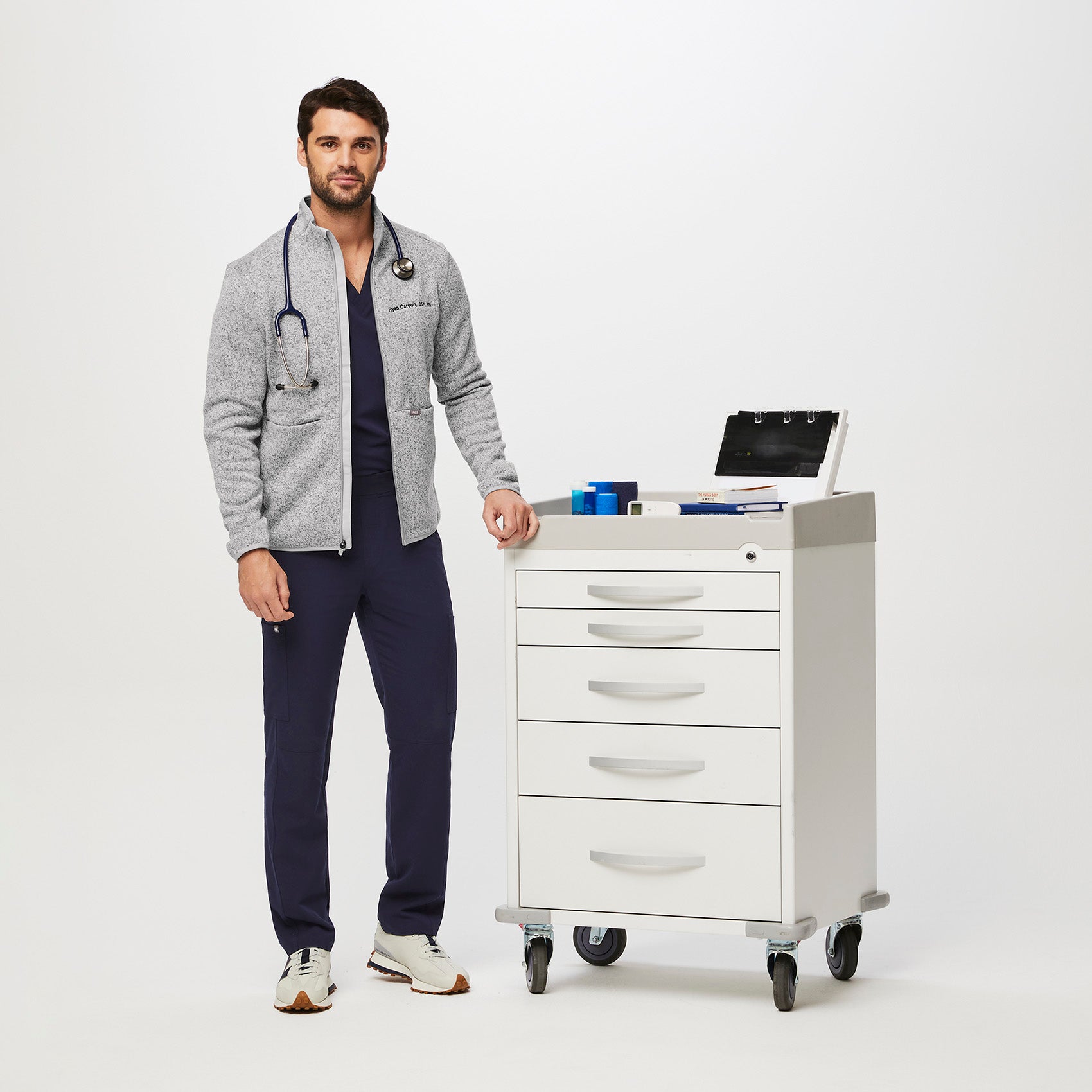 On-Shift Sweater-Knit Jacket™ - Heather Light Grey