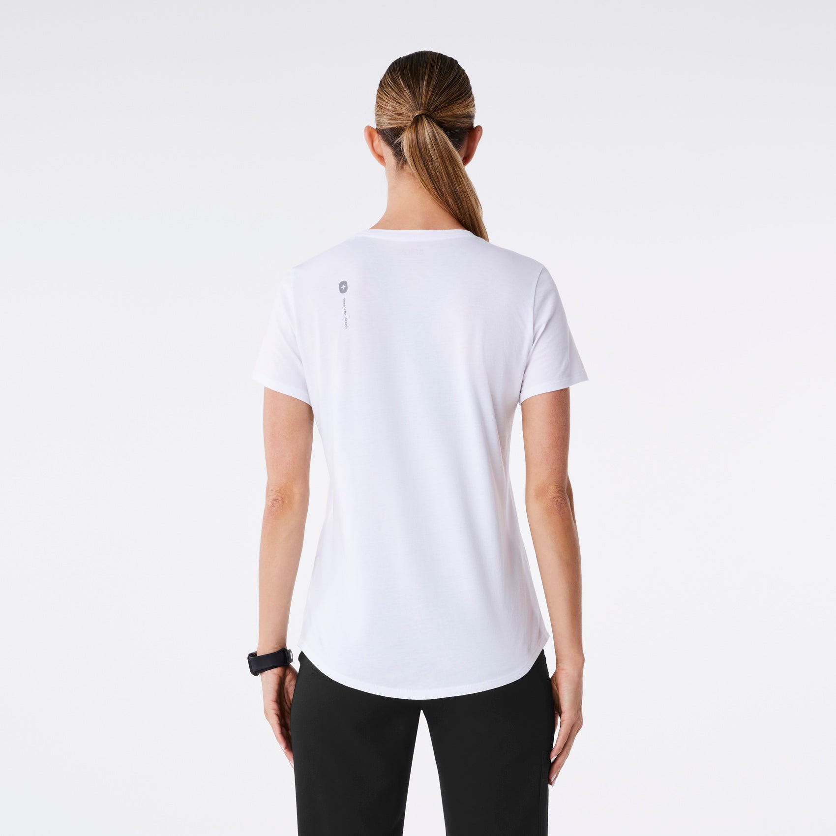 Medical Assistant Short-Sleeve Underscrub - White