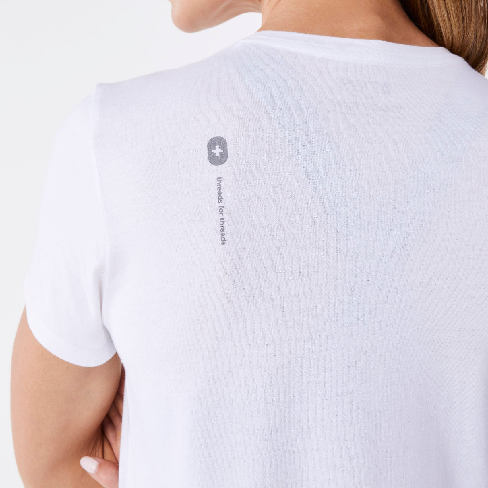 Medical Assistant Short-Sleeve Underscrub - White