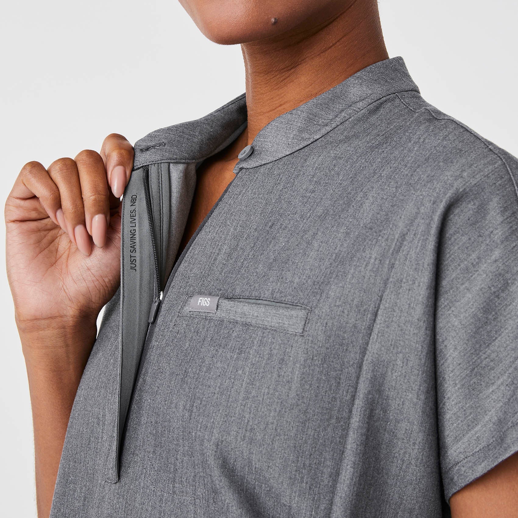 Montex Relaxed Scrub Top - Graphite