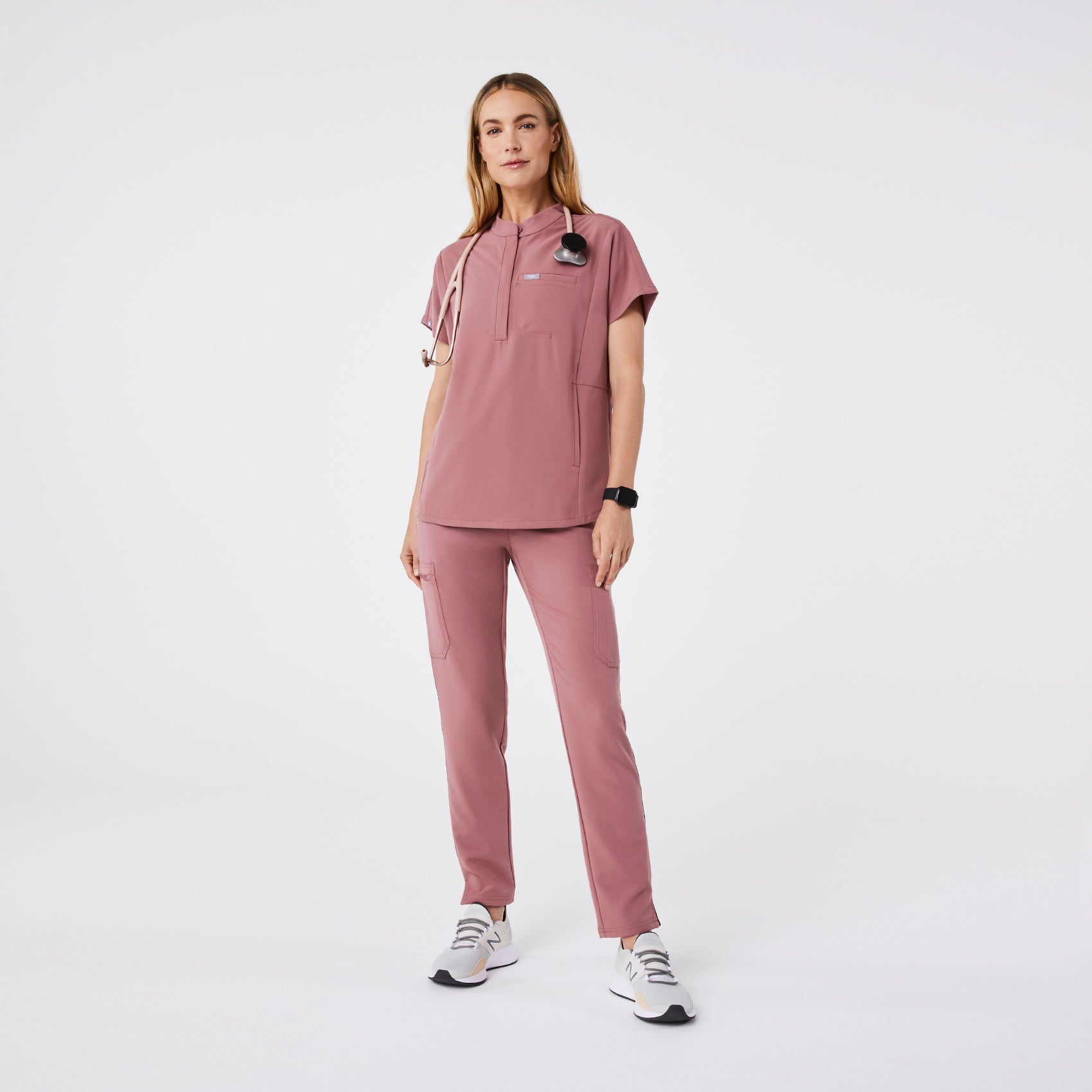 Montex Relaxed Scrub Top - Mauve